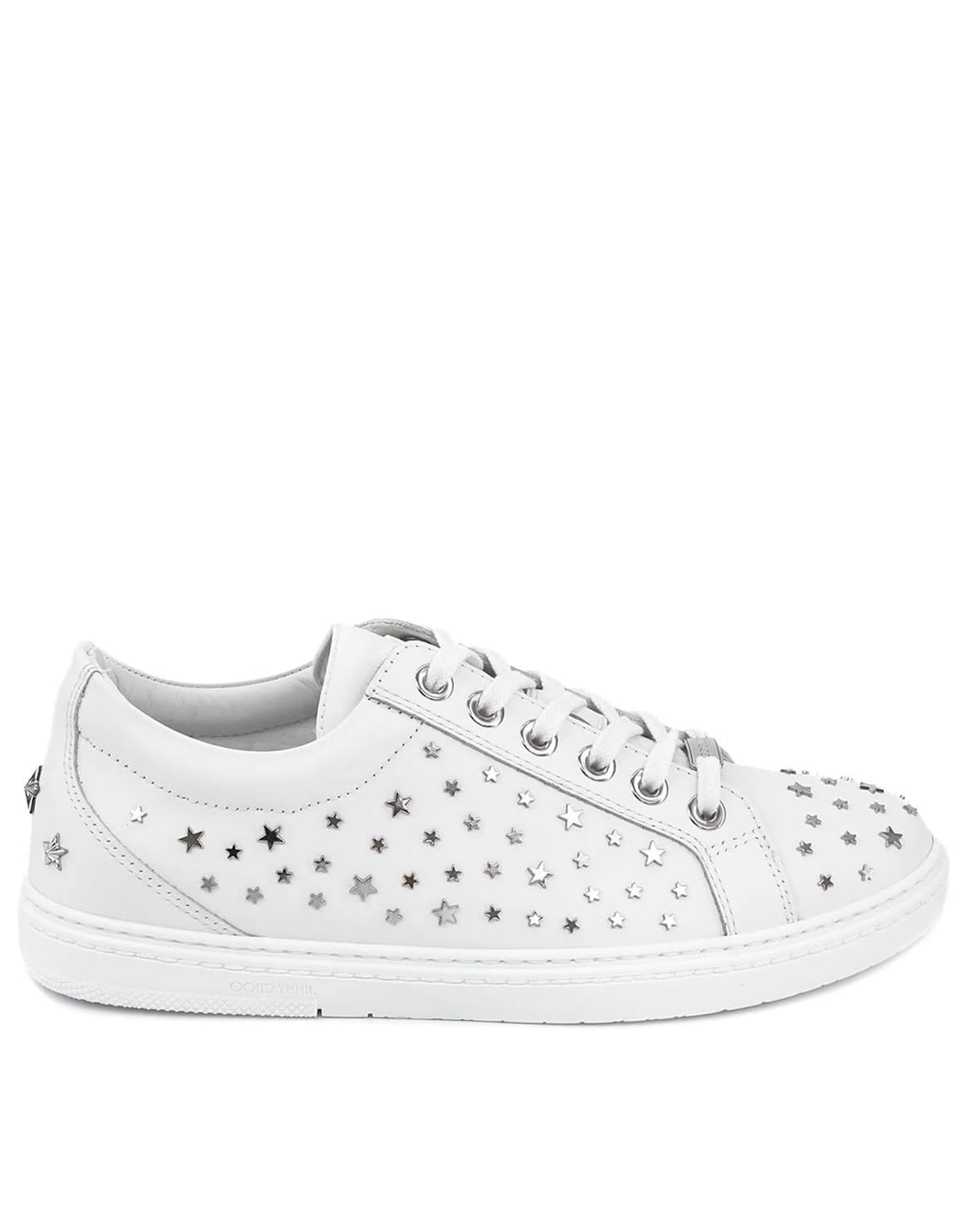 Jimmy Choo Cash Star Leather Sneakers