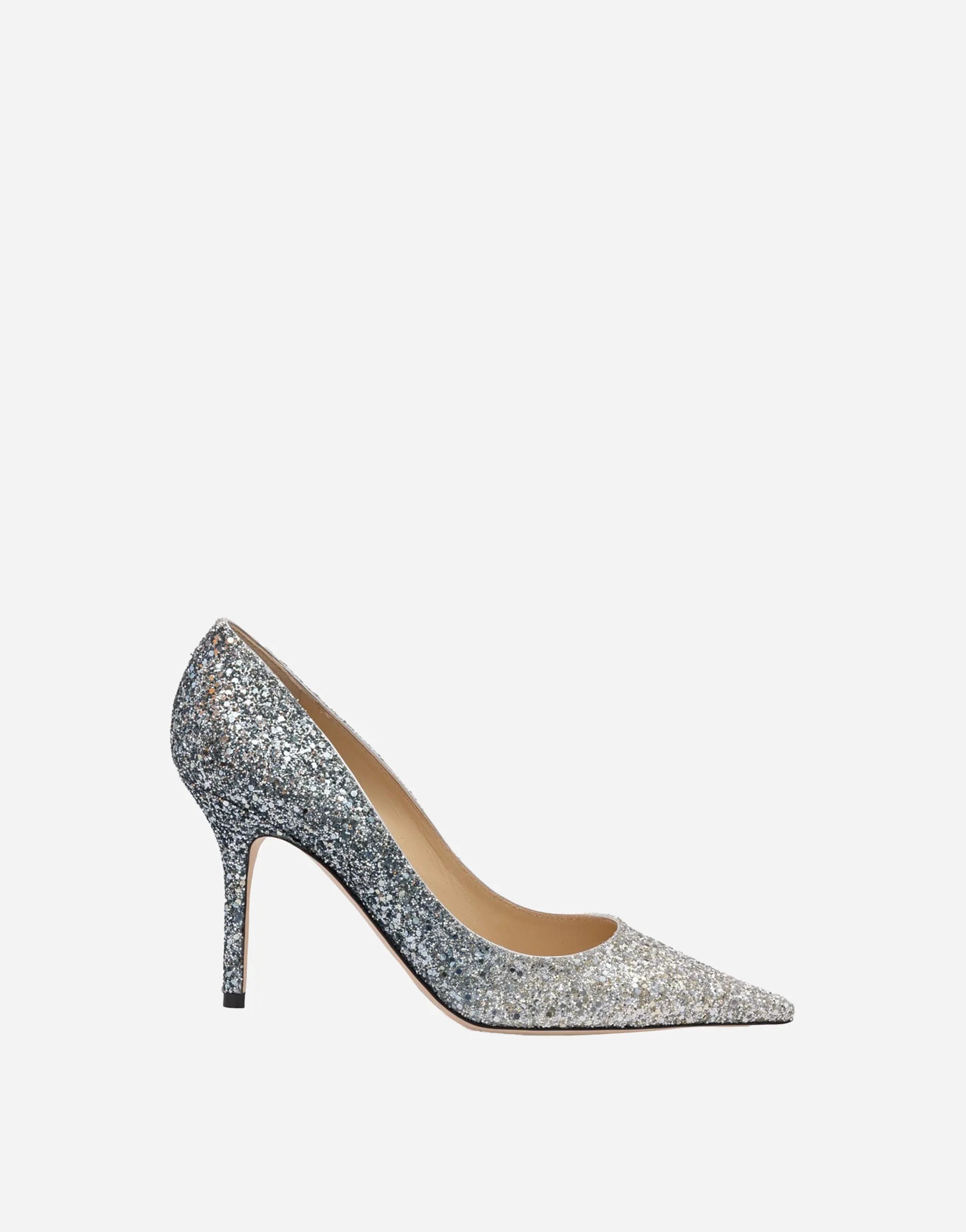 Jimmy Choo Coarse Glitter Degrade Agnes Pumps