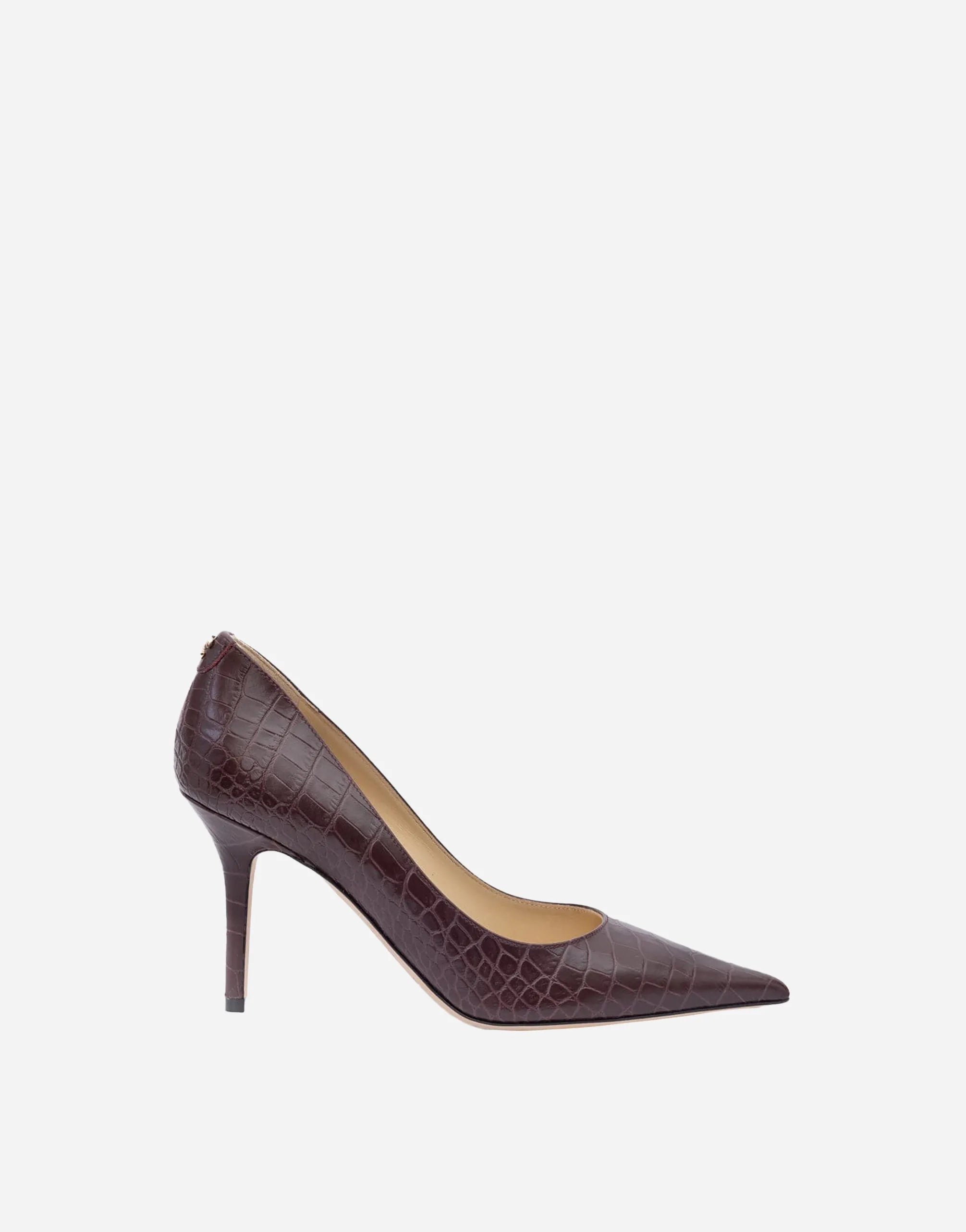 Jimmy Choo Croco Embossed Agnes Pumps