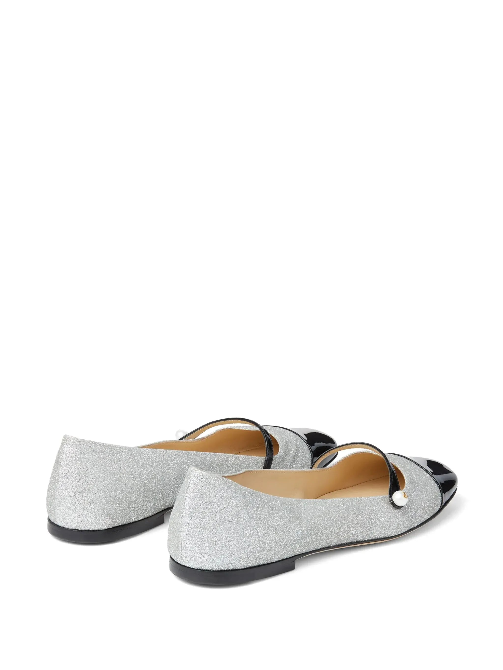 Jimmy Choo Elisa Leather Ballerina Flats