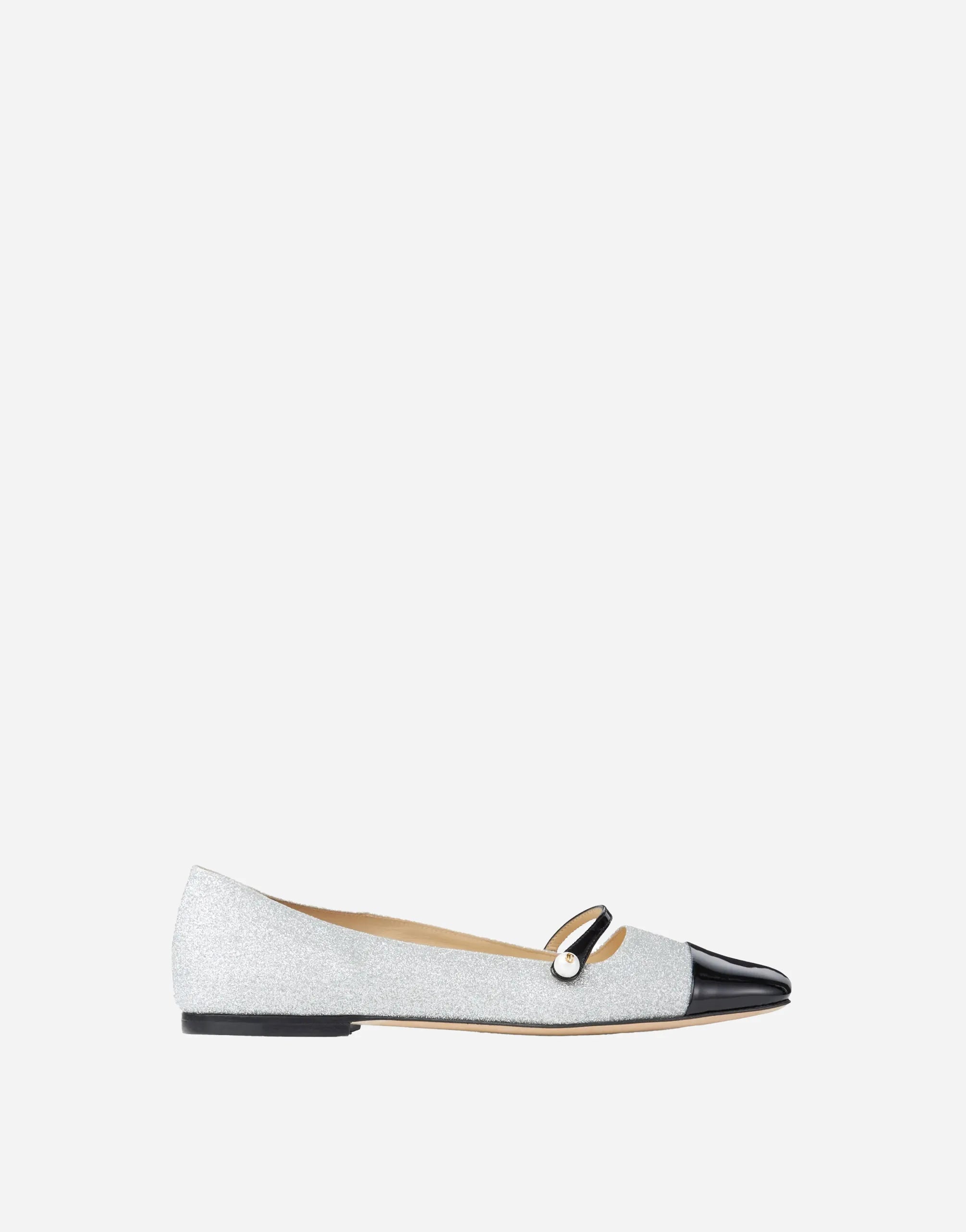 Jimmy Choo Elisa Leather Ballerina Flats