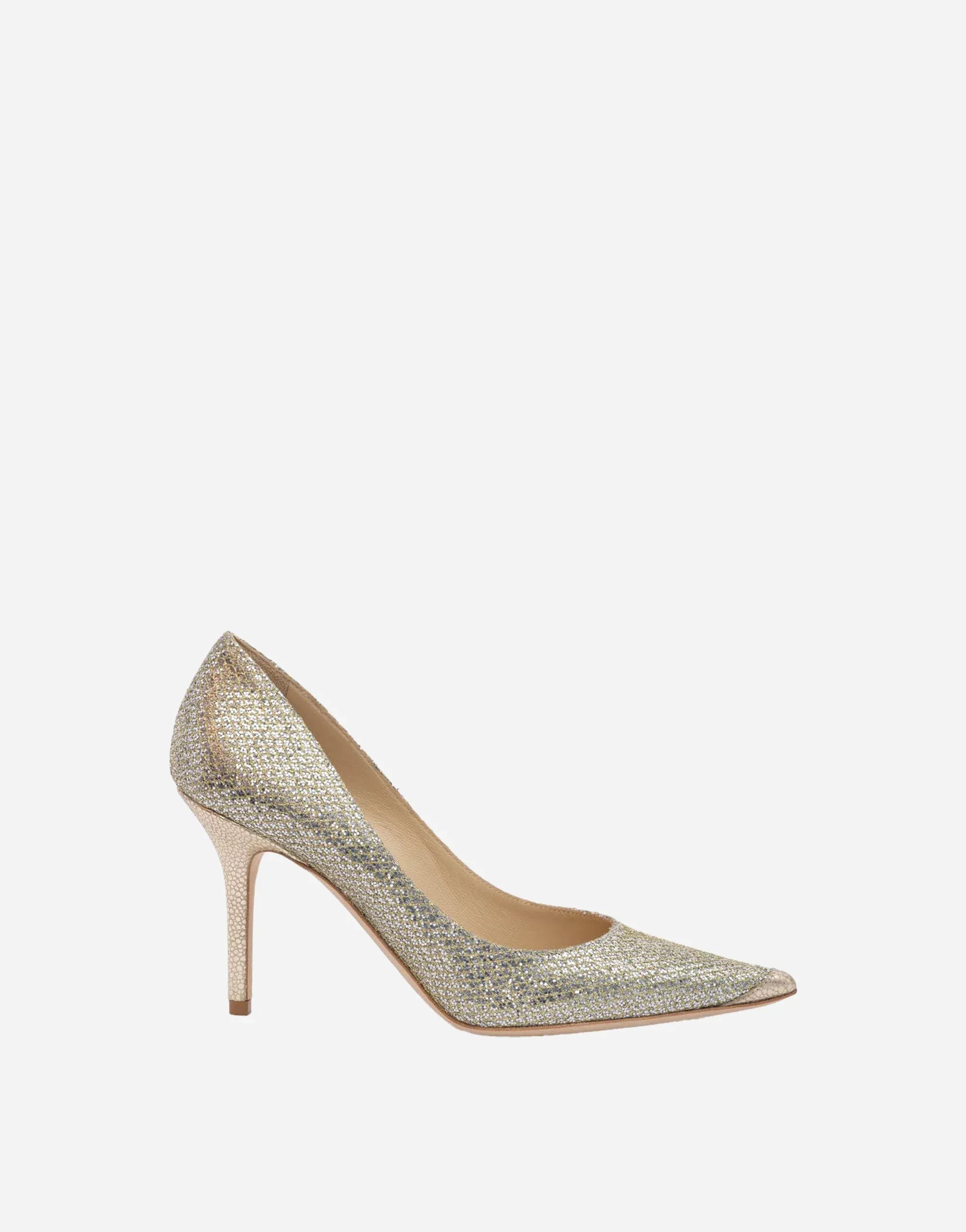 Jimmy Choo Glitter Fabric Agnes Pumps