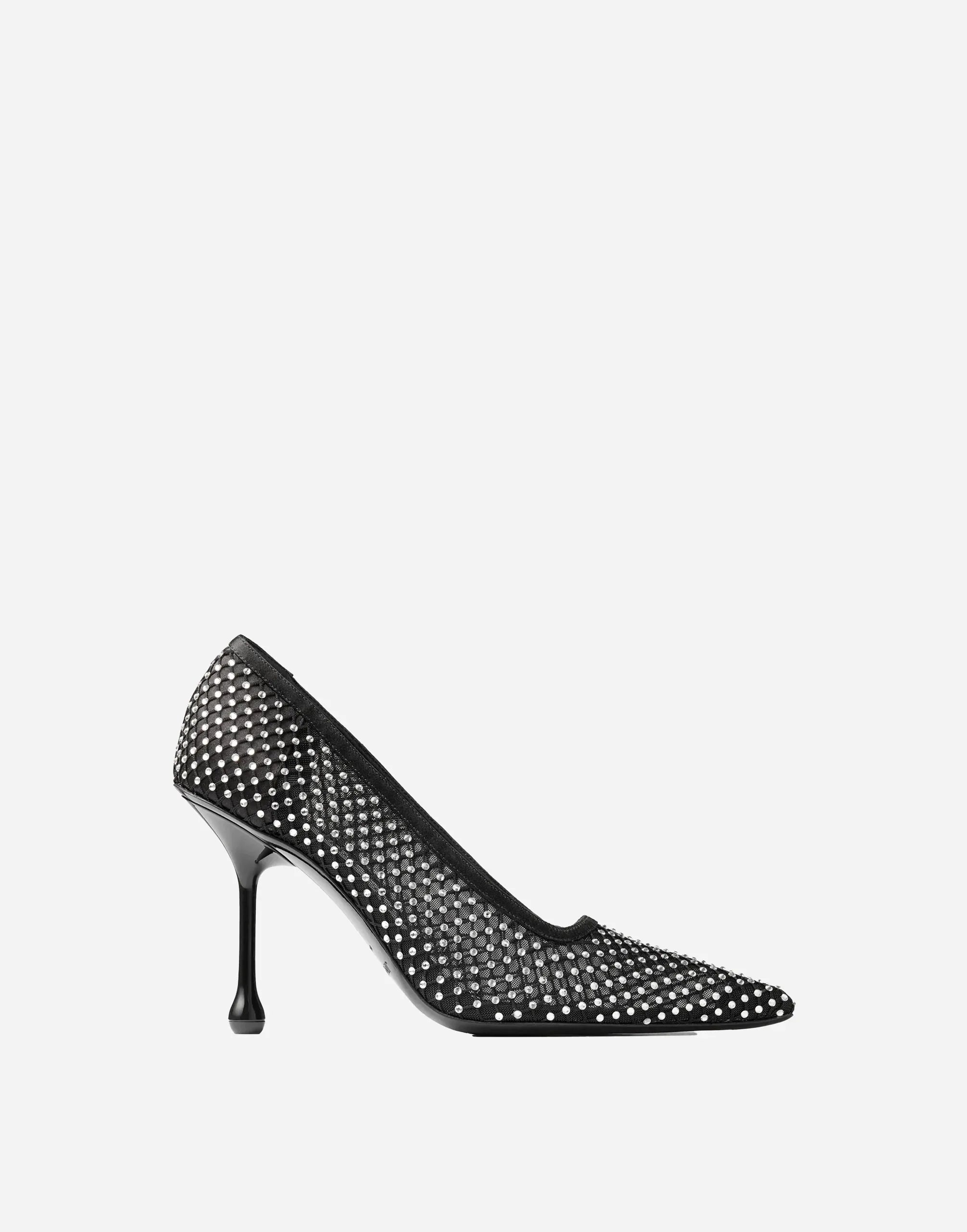 Jimmy Choo Ixia 80 Embellished Mesh Pumps