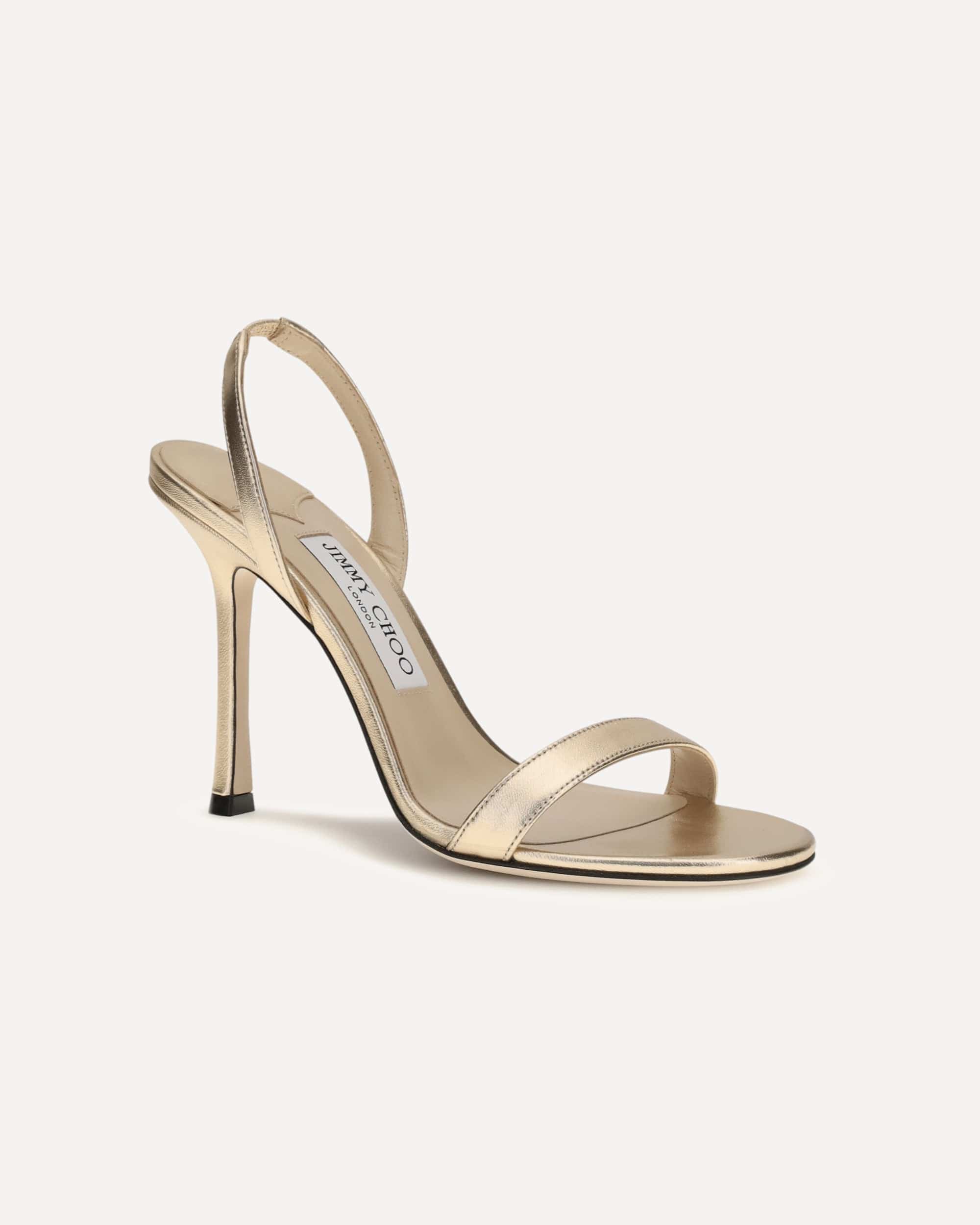Jimmy Choo Jenn Leather Stiletto Sandals - alternate view