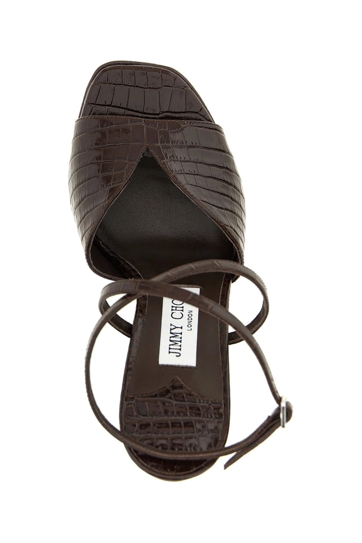 Jimmy Choo Jimmy Choo Karli Crocodile-Print Platform Sandals