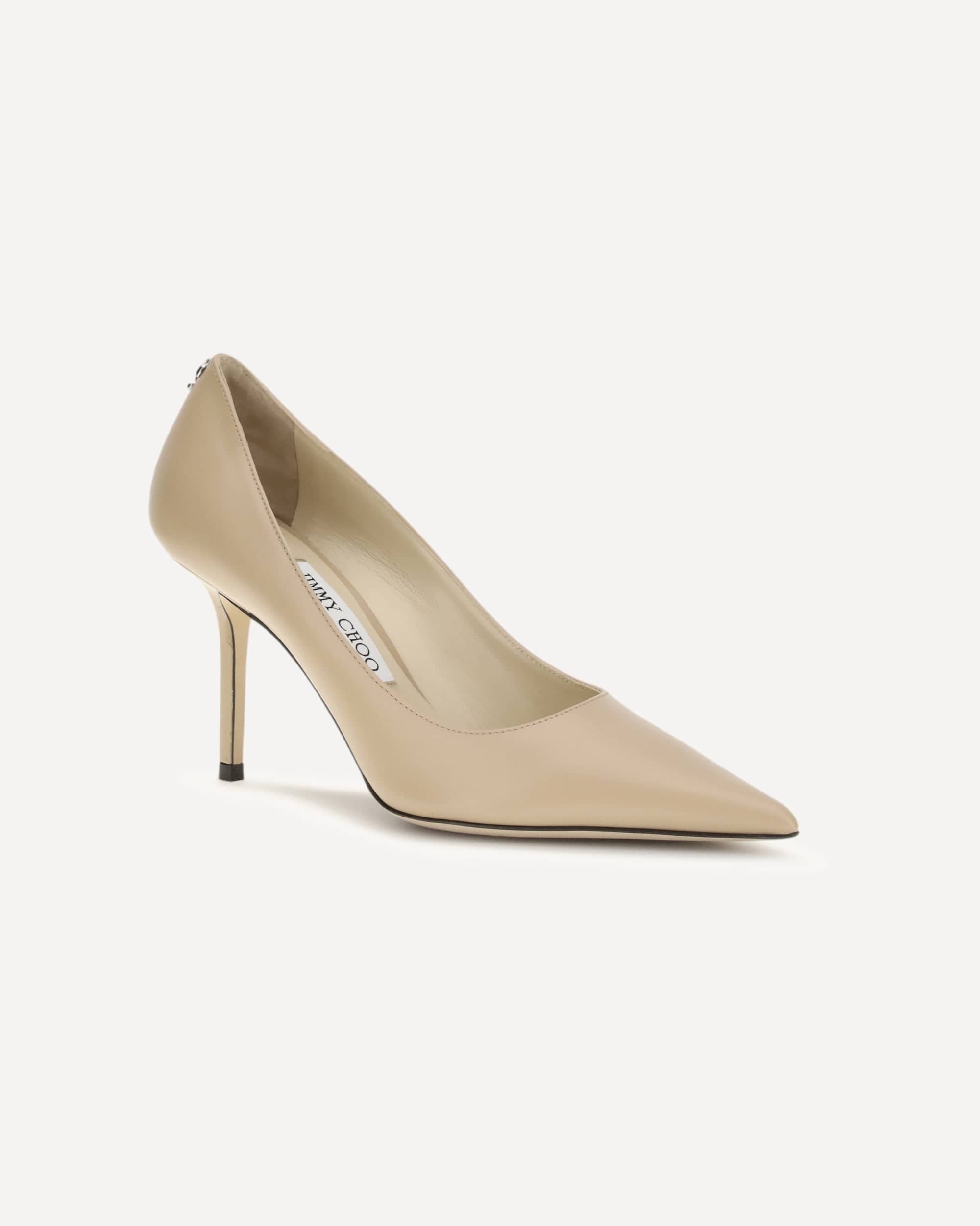 Jimmy Choo Kid Leather Pointed Pumps