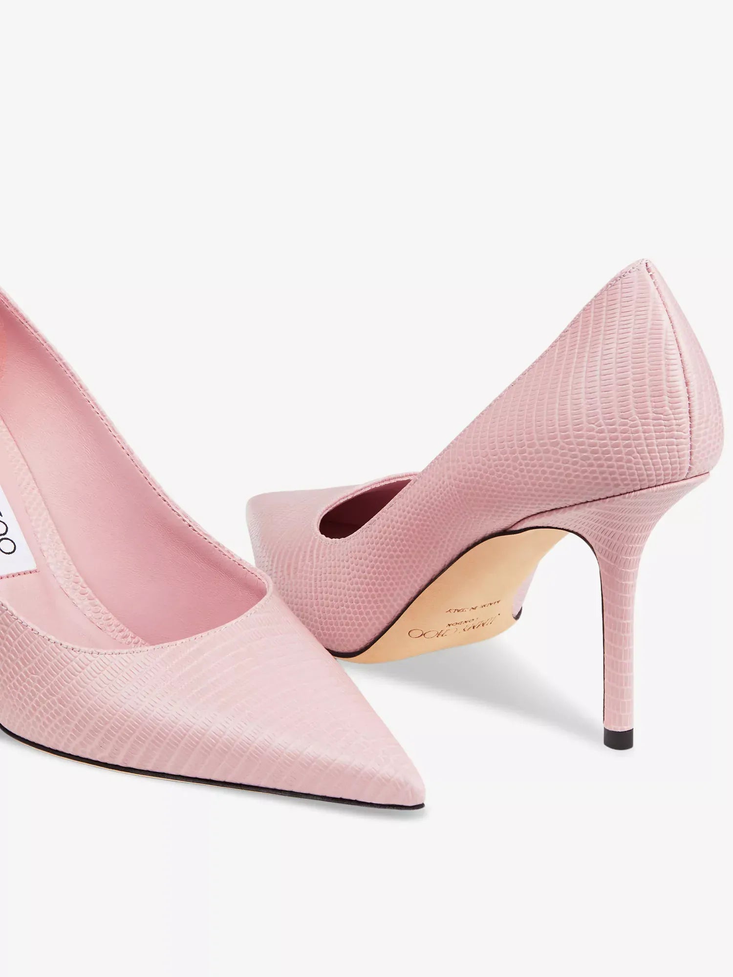 Jimmy Choo Love 85 Lizard-Embossed Leather Pumps