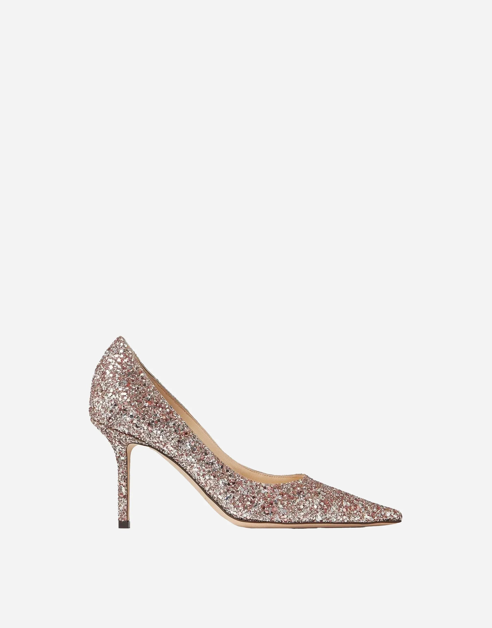 Jimmy Choo Love 85mm Glitter-Detail Pumps