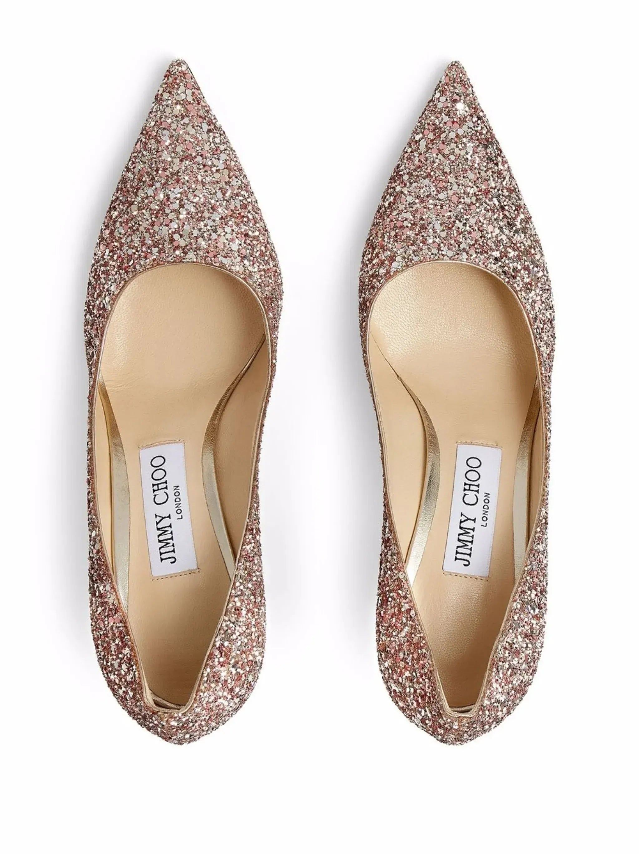 Jimmy Choo Love 85mm Glitter-Detail Pumps