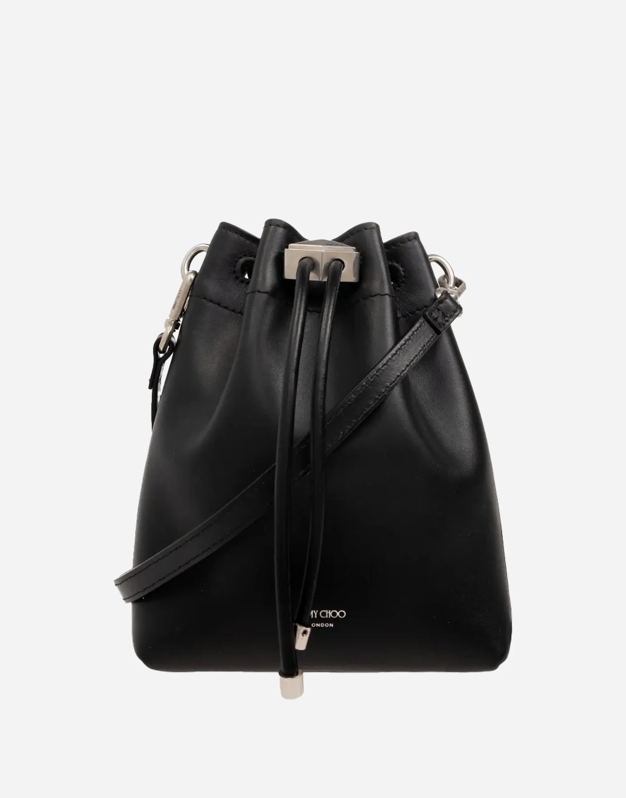 Jimmy Choo Mini Cinch Leather Bucket Bag