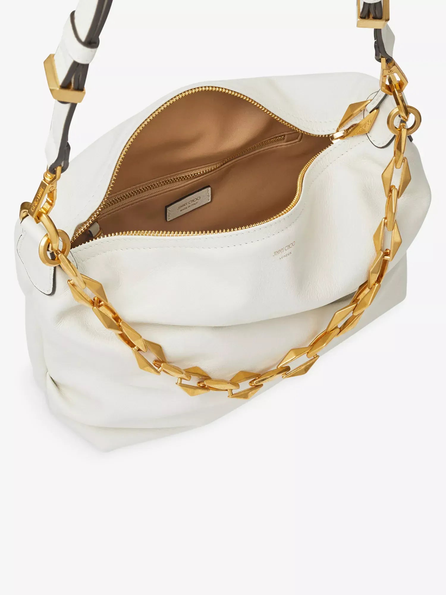 Jimmy Choo Padded Leather Shoulder Bag