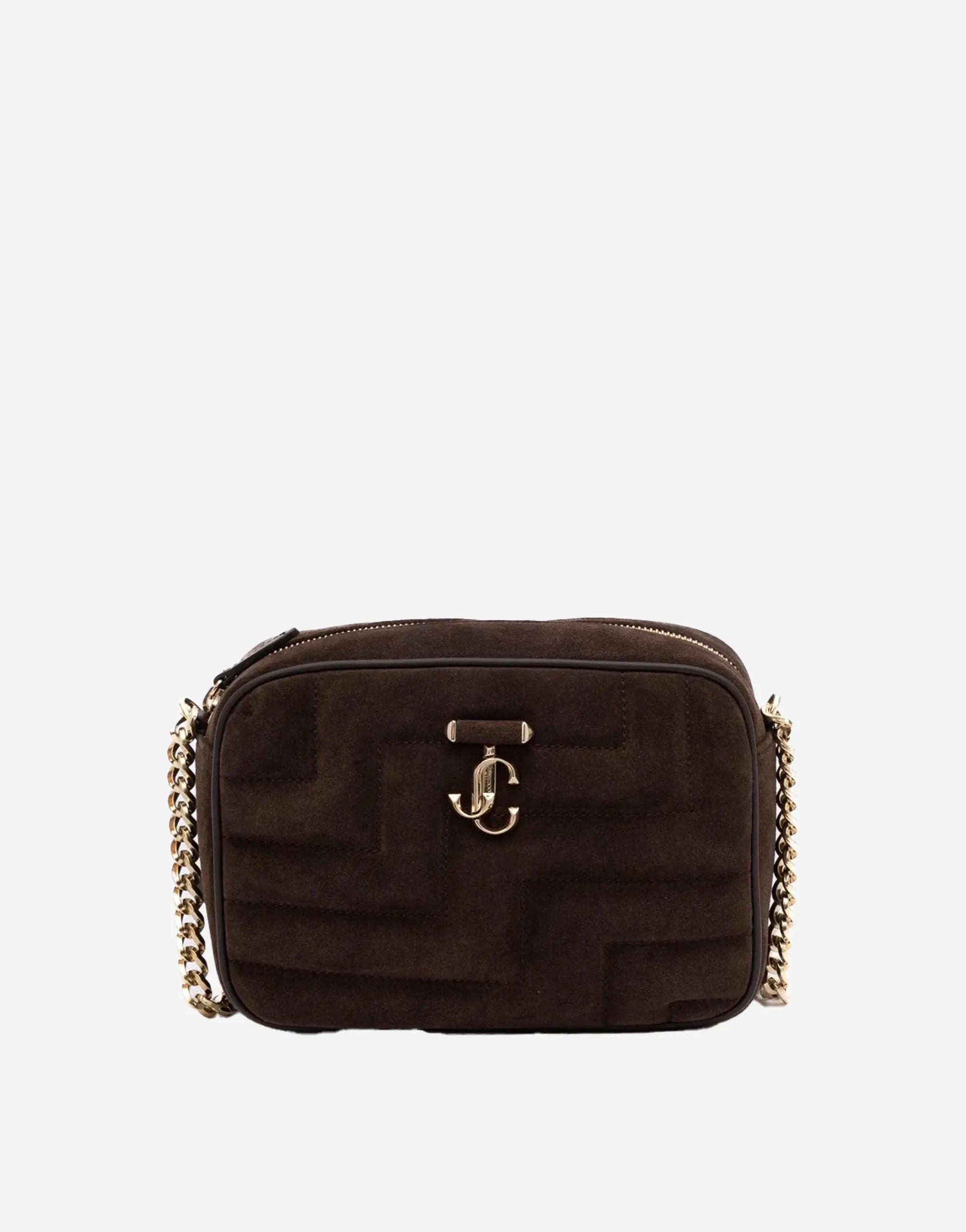 Jimmy Choo Suede Avenue Camera Crossbody Bag