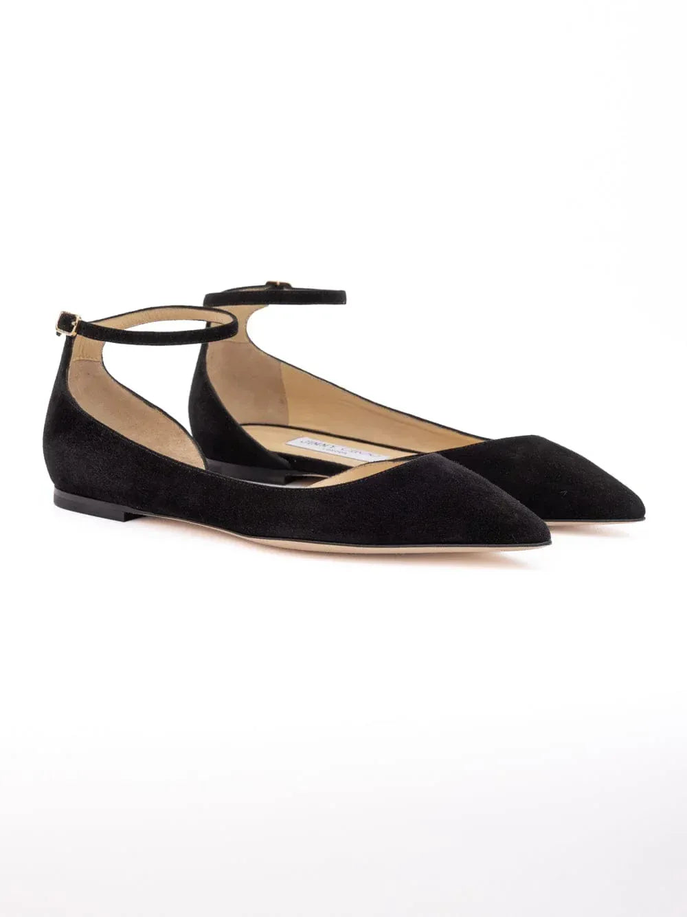 Jimmy Choo Suede Leona Ballet Flats