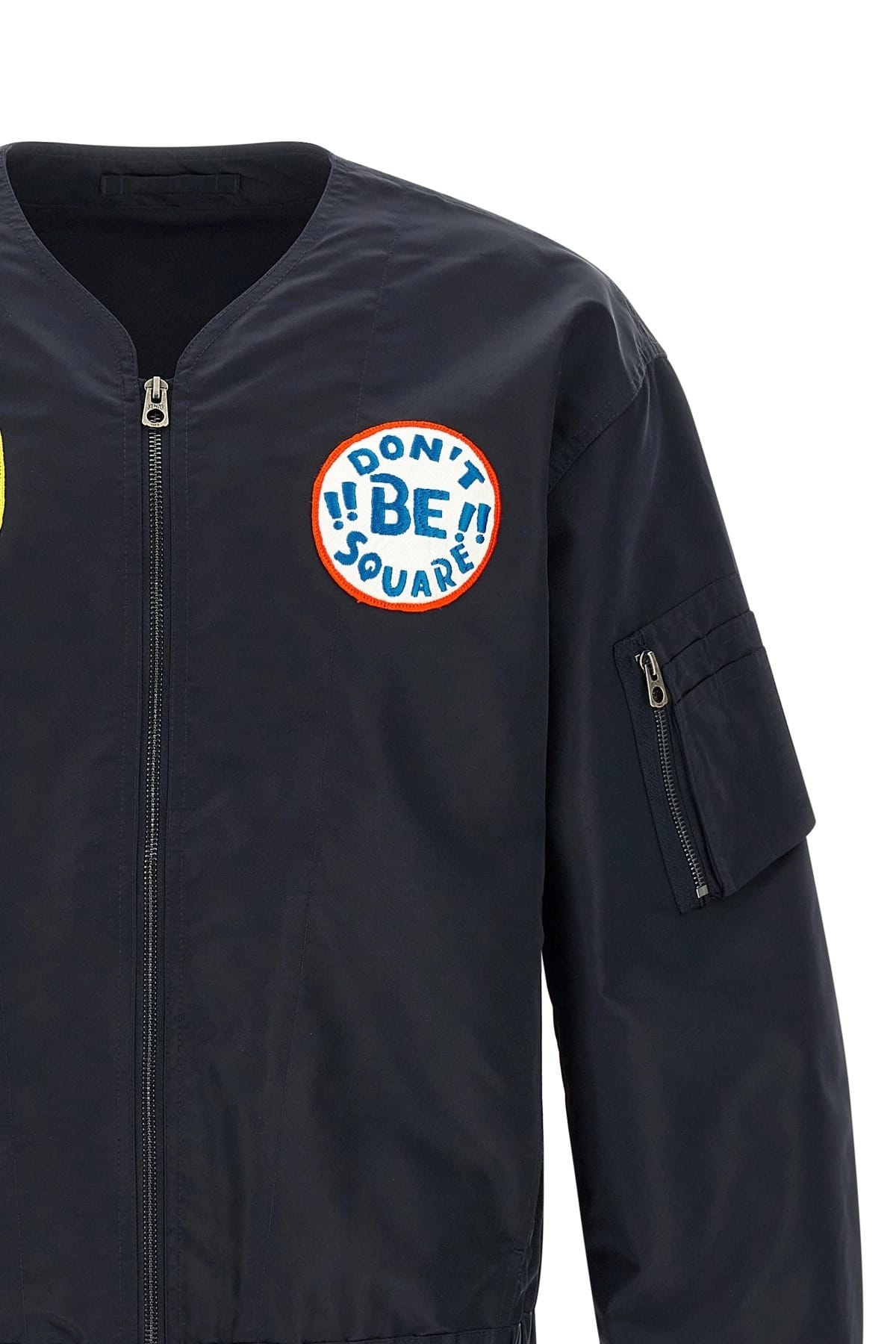 Kenzo Kenzo Badges Collarless Bomber Jacket