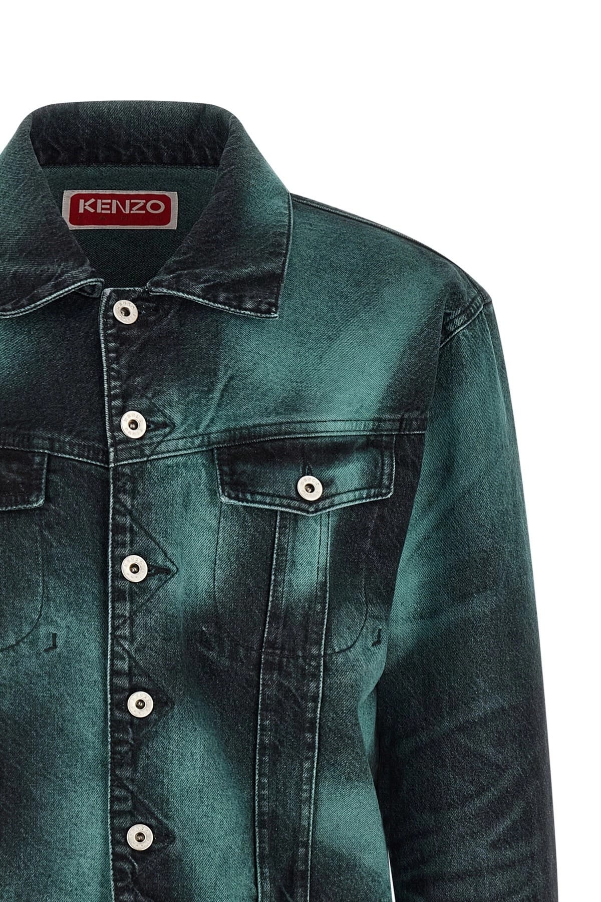 Kenzo Kenzo Boke Heart Shaded Denim Jacket