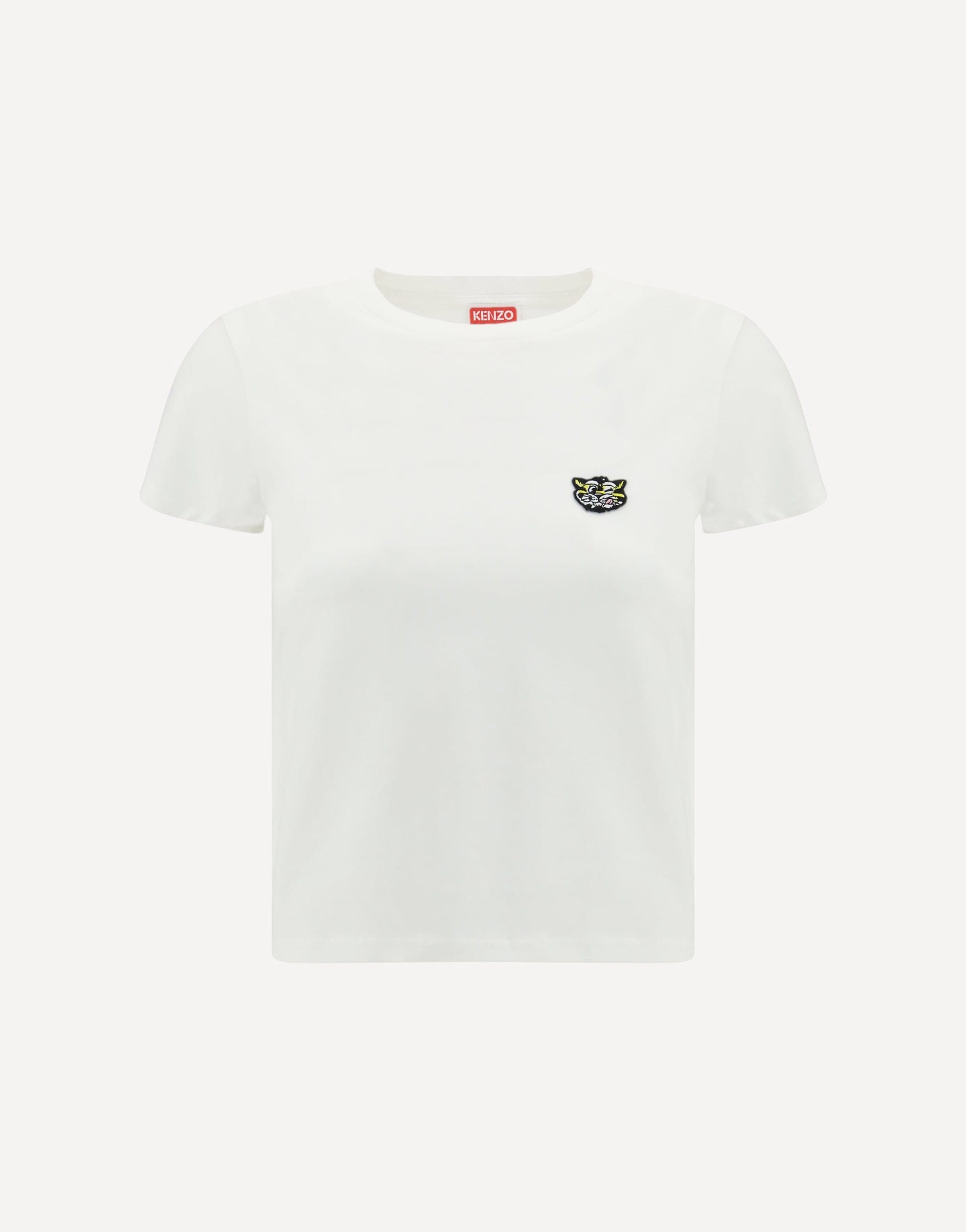 Kenzo Cotton T-Shirt Embroidered Wild Tiger