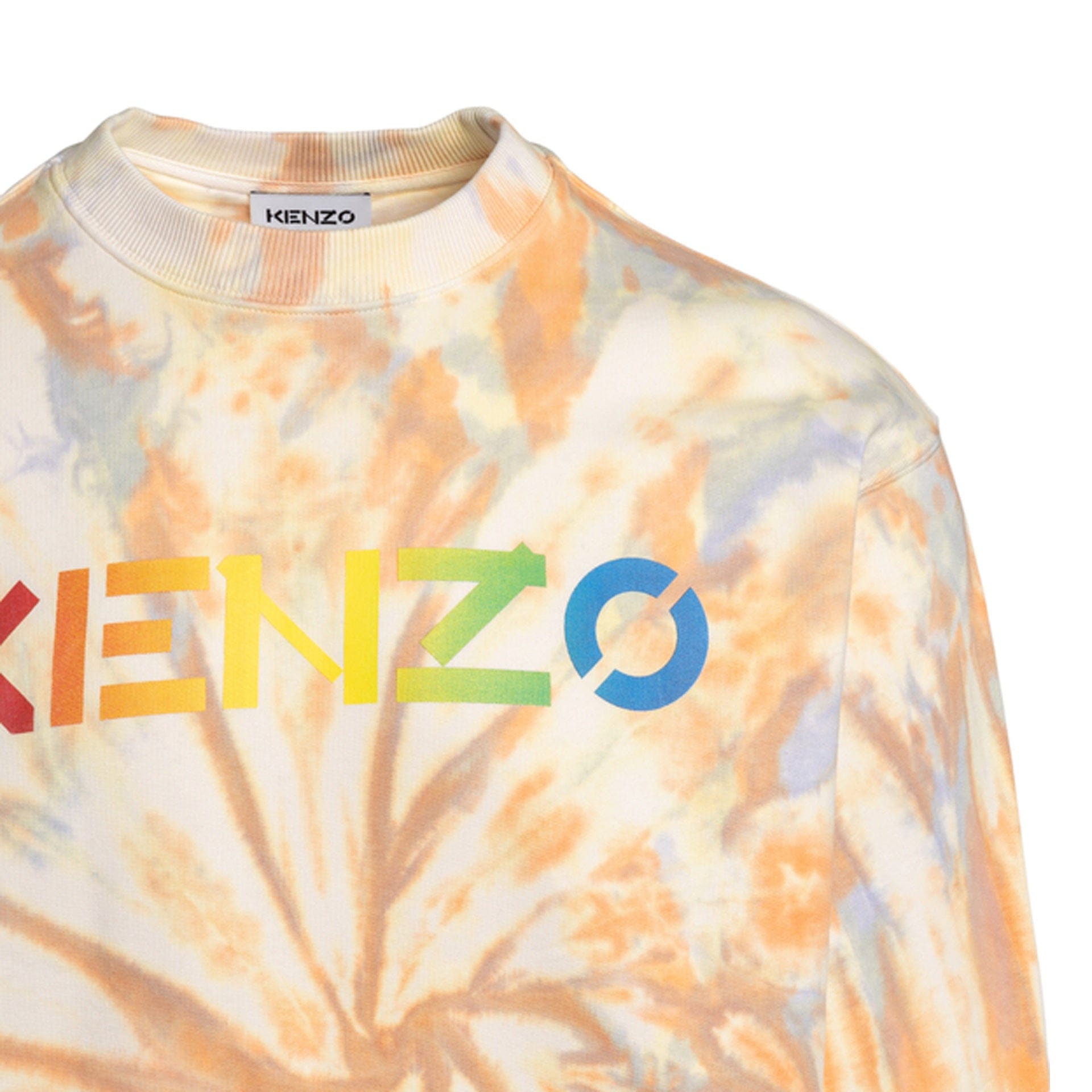 Kenzo Logo-Print Tie-Dye Sweatshirt