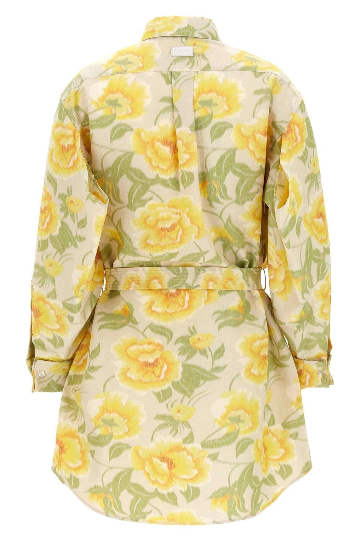 Kenzo Kenzo Peonies Kimono Sleeve Dress