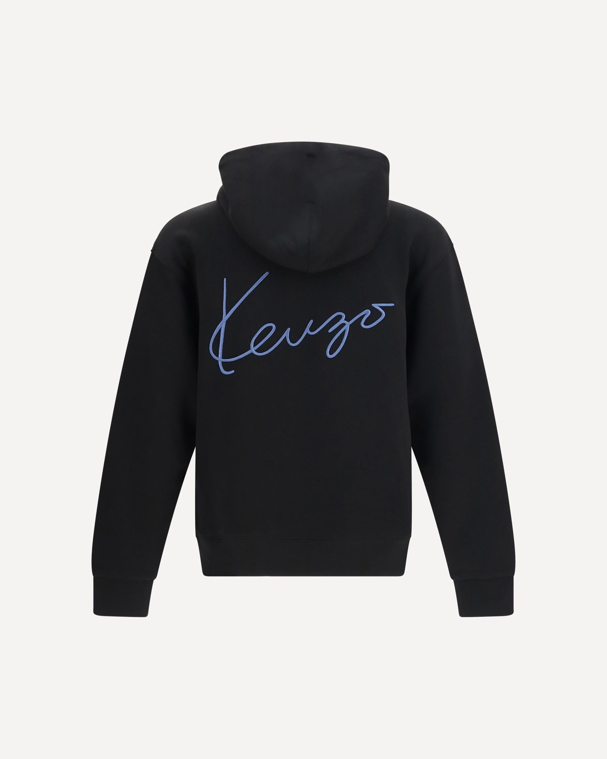 Kenzo Signature Embroidered Cotton Zip Hoodie