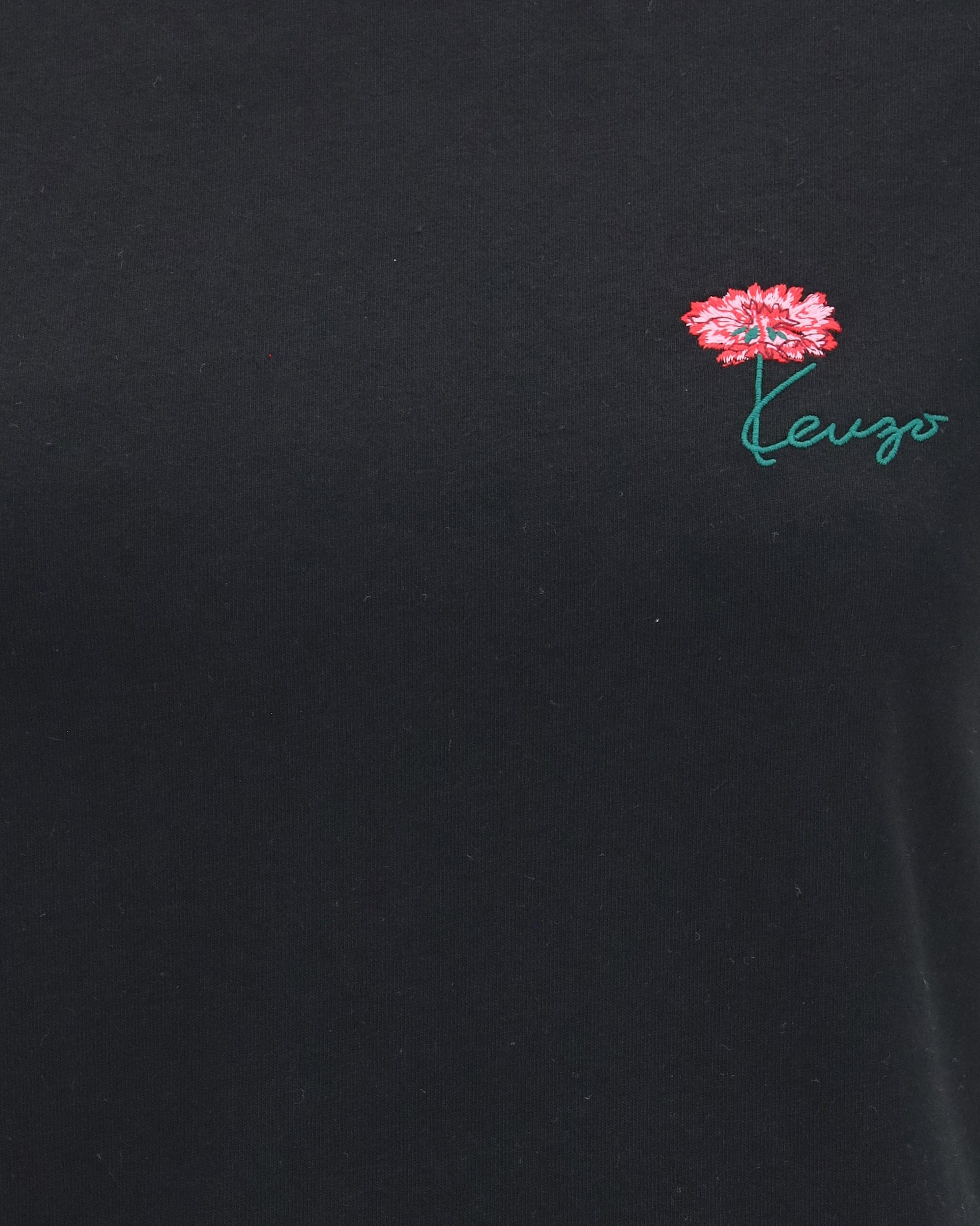 Kenzo Kenzo Tulip Embroidered Cotton T-Shirt