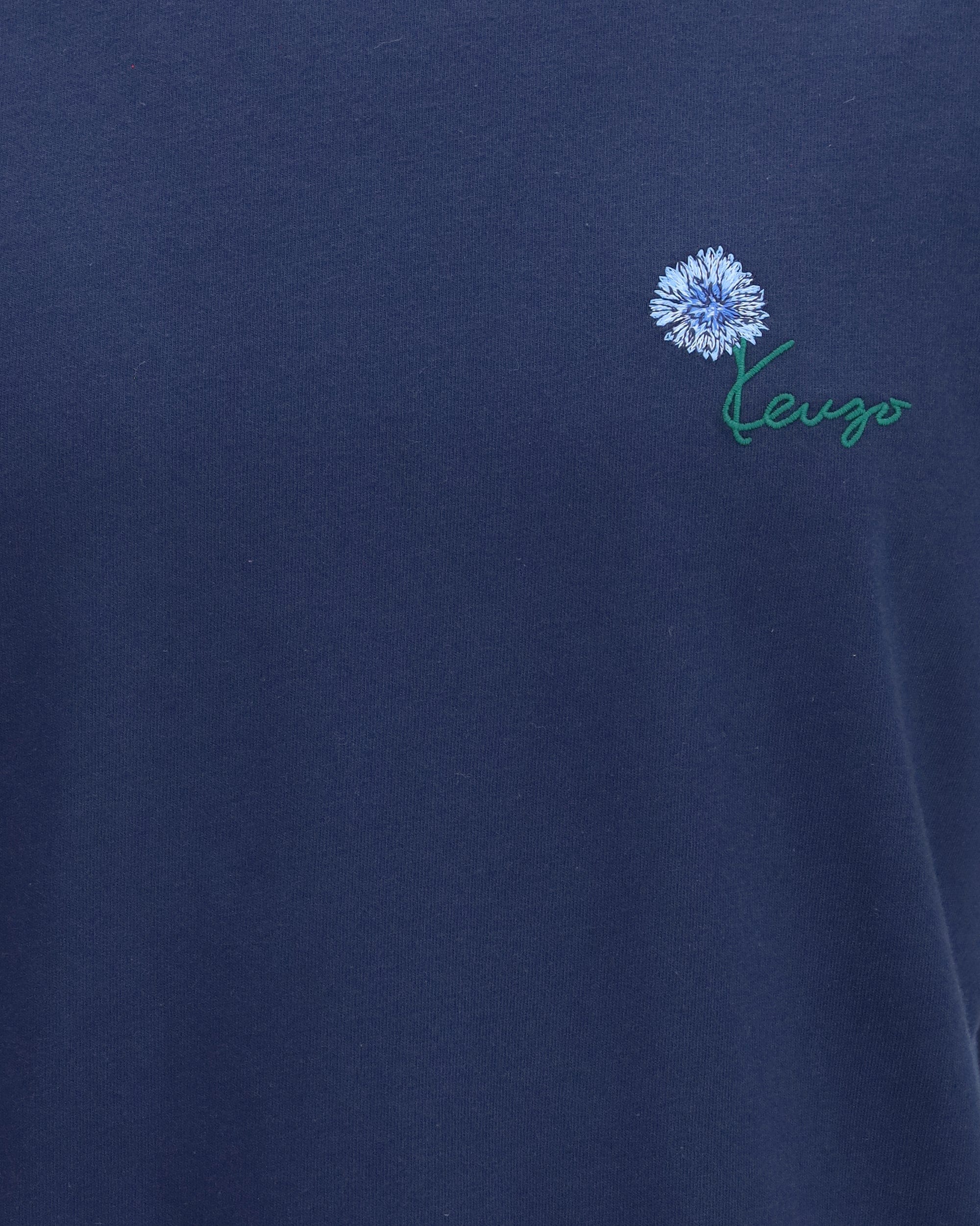 Kenzo Kenzo Tulip Embroidered Cotton T-Shirt
