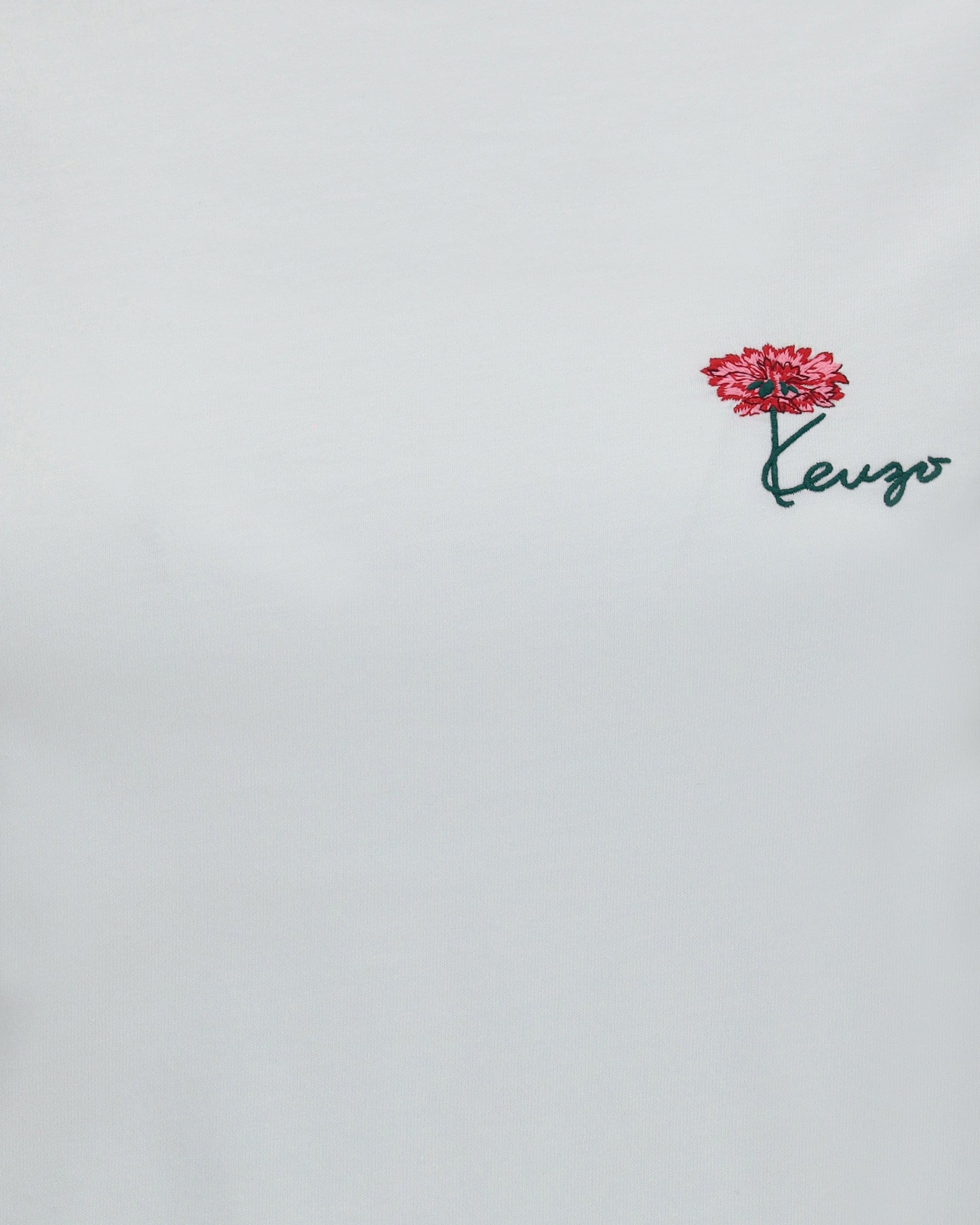 Kenzo Kenzo Tulip Embroidered Cotton T-Shirt