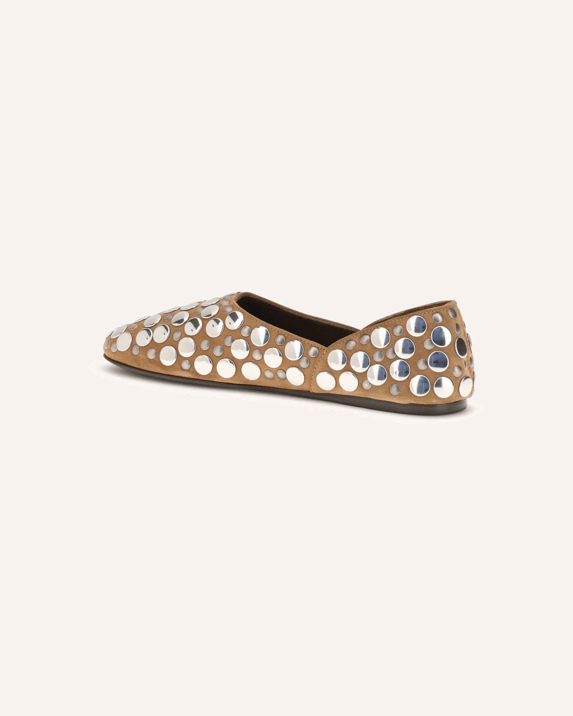 Khaite Khaite Jane Suede Ballerina Flats