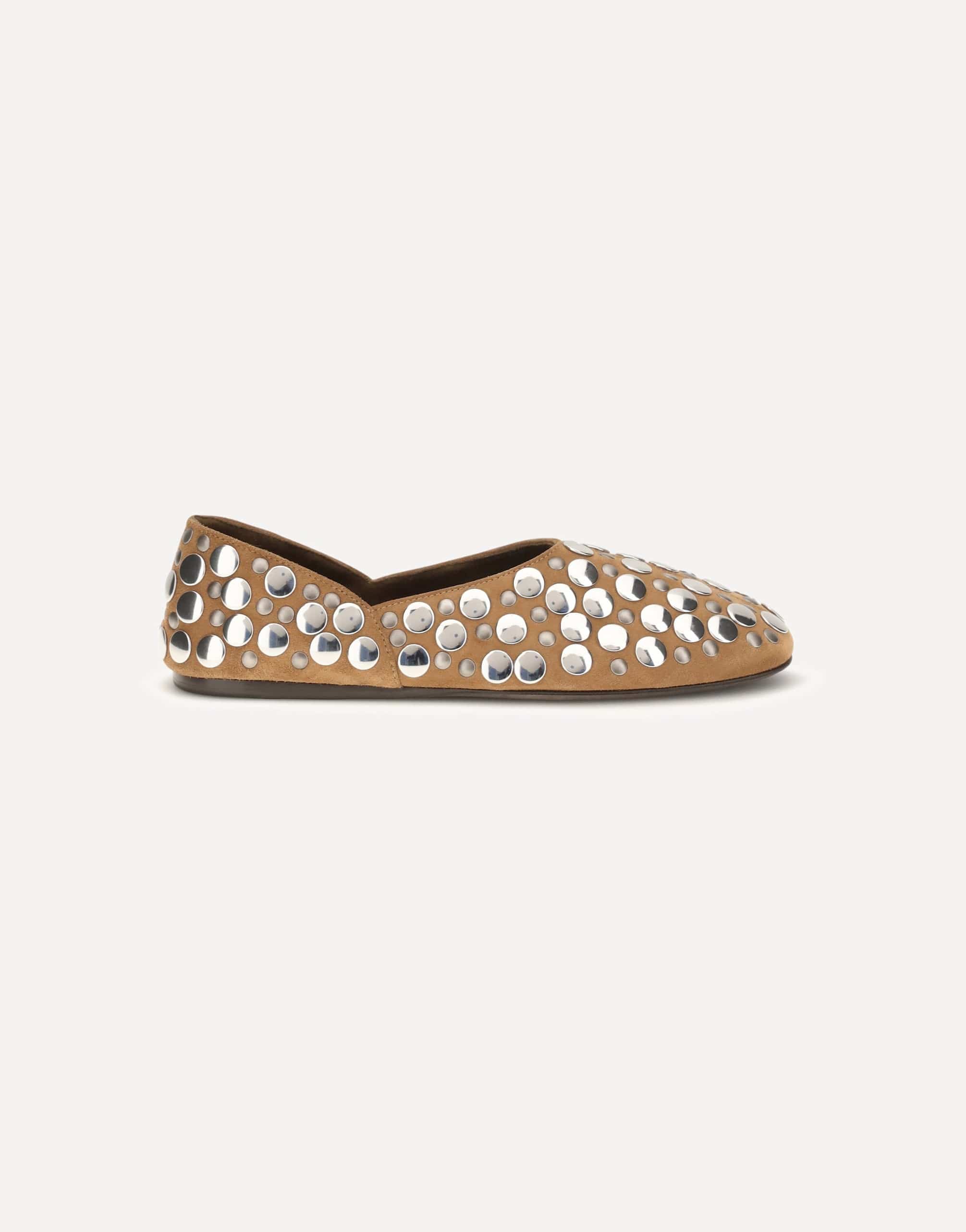 Khaite Khaite Jane Suede Ballerina Flats