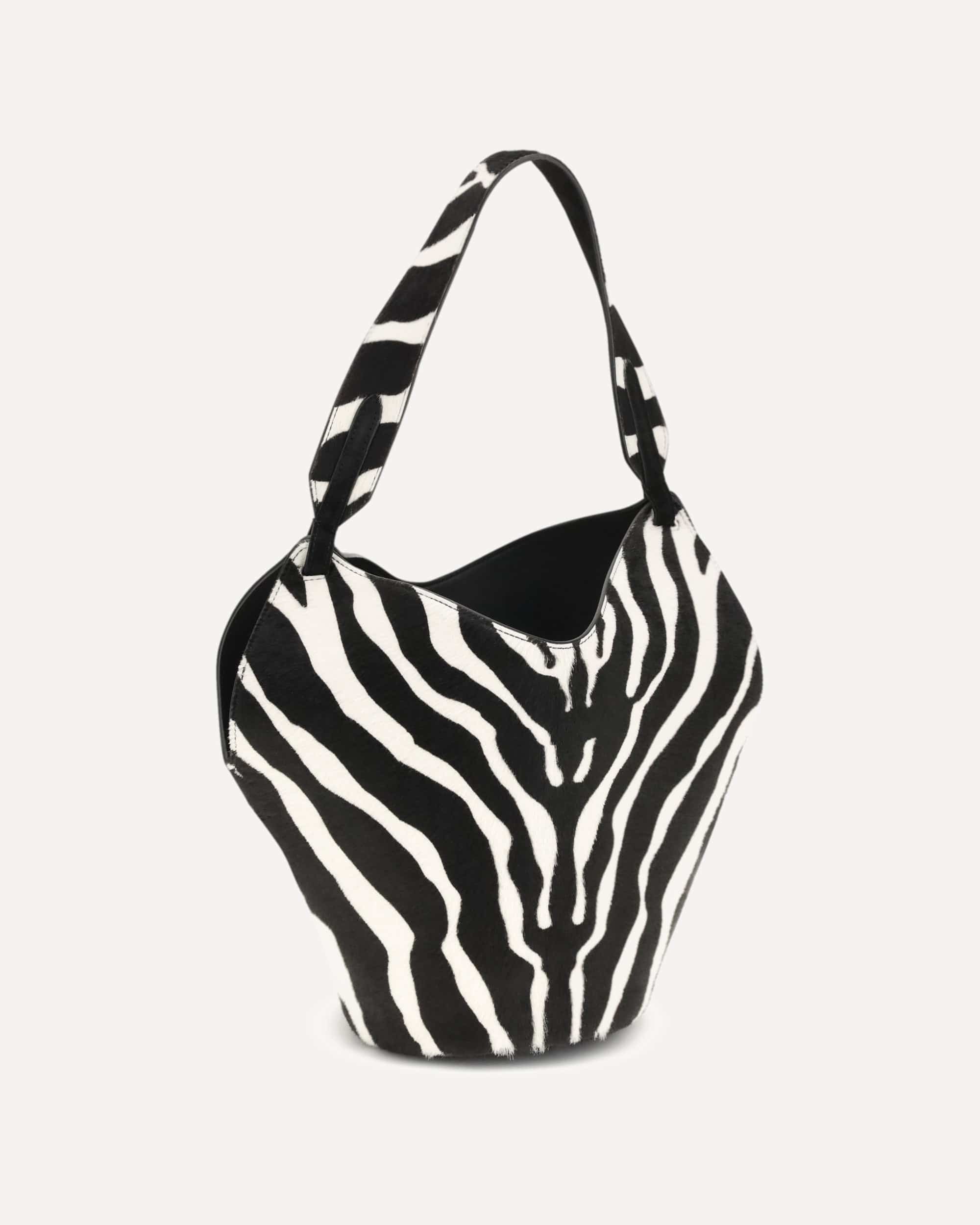 Khaite Lotus Shoulder Bag In Calf Hair - alternate view