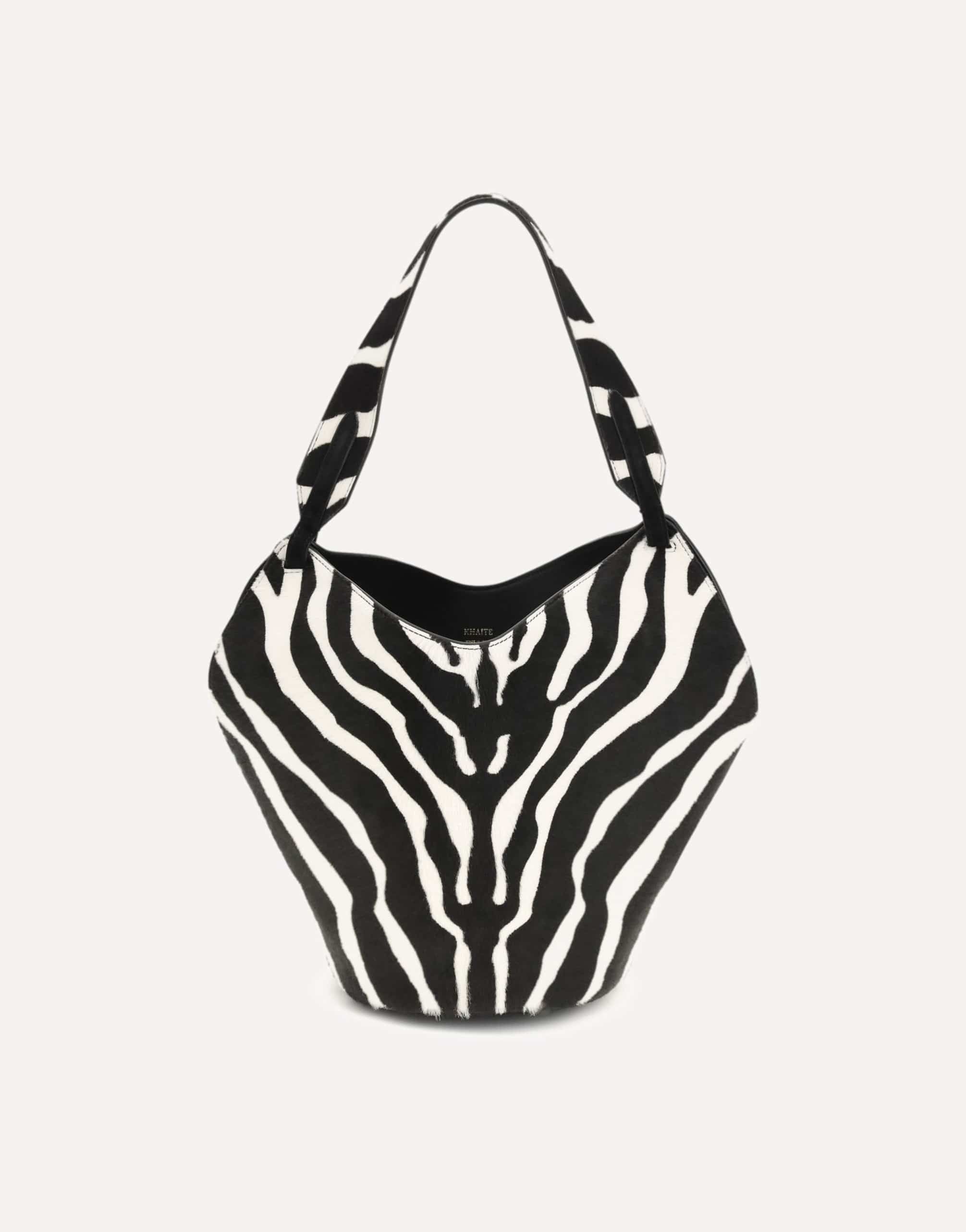 Khaite Lotus Shoulder Bag In Calf Hair