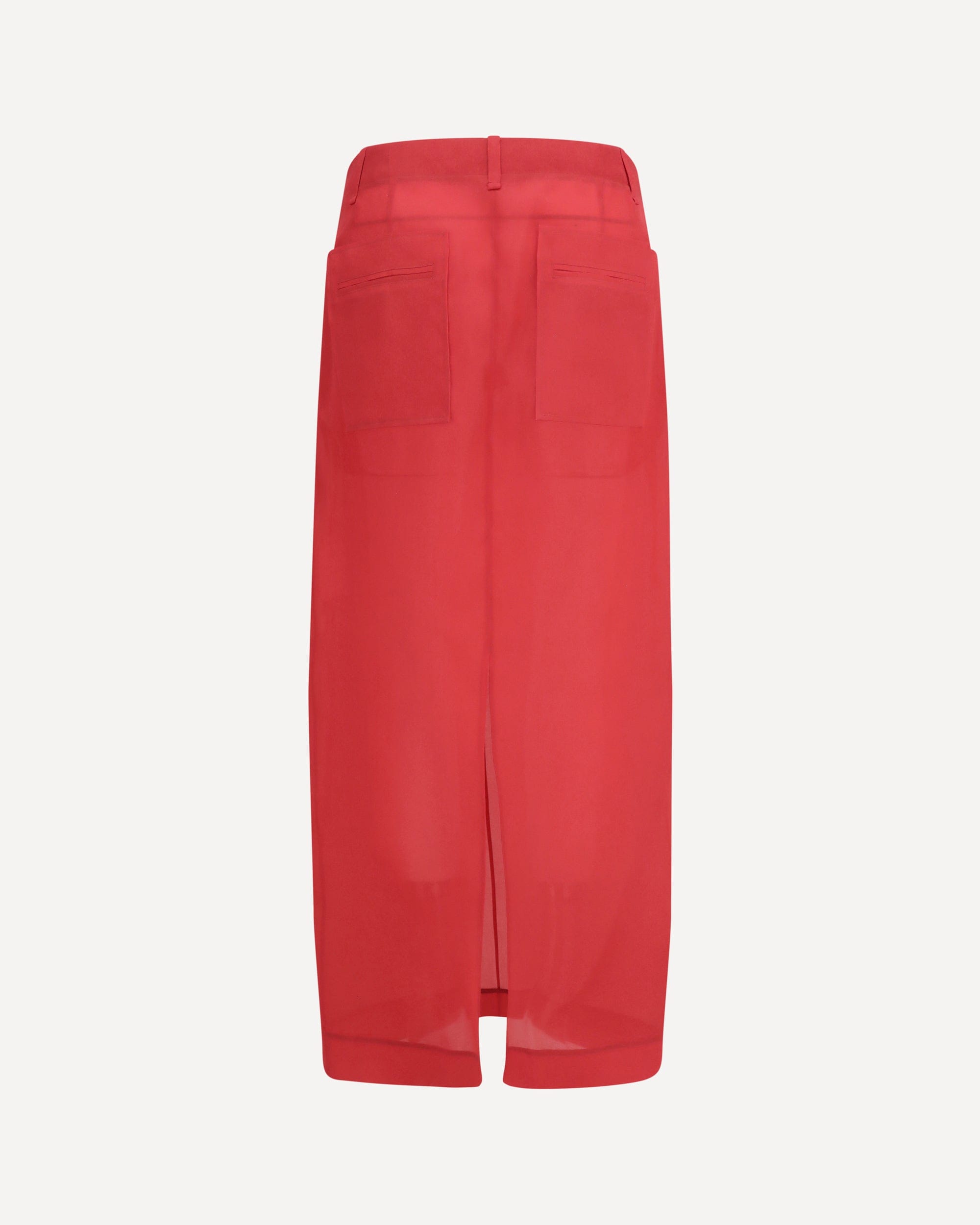 Khaite Lucian Silk Organza Midi Skirt