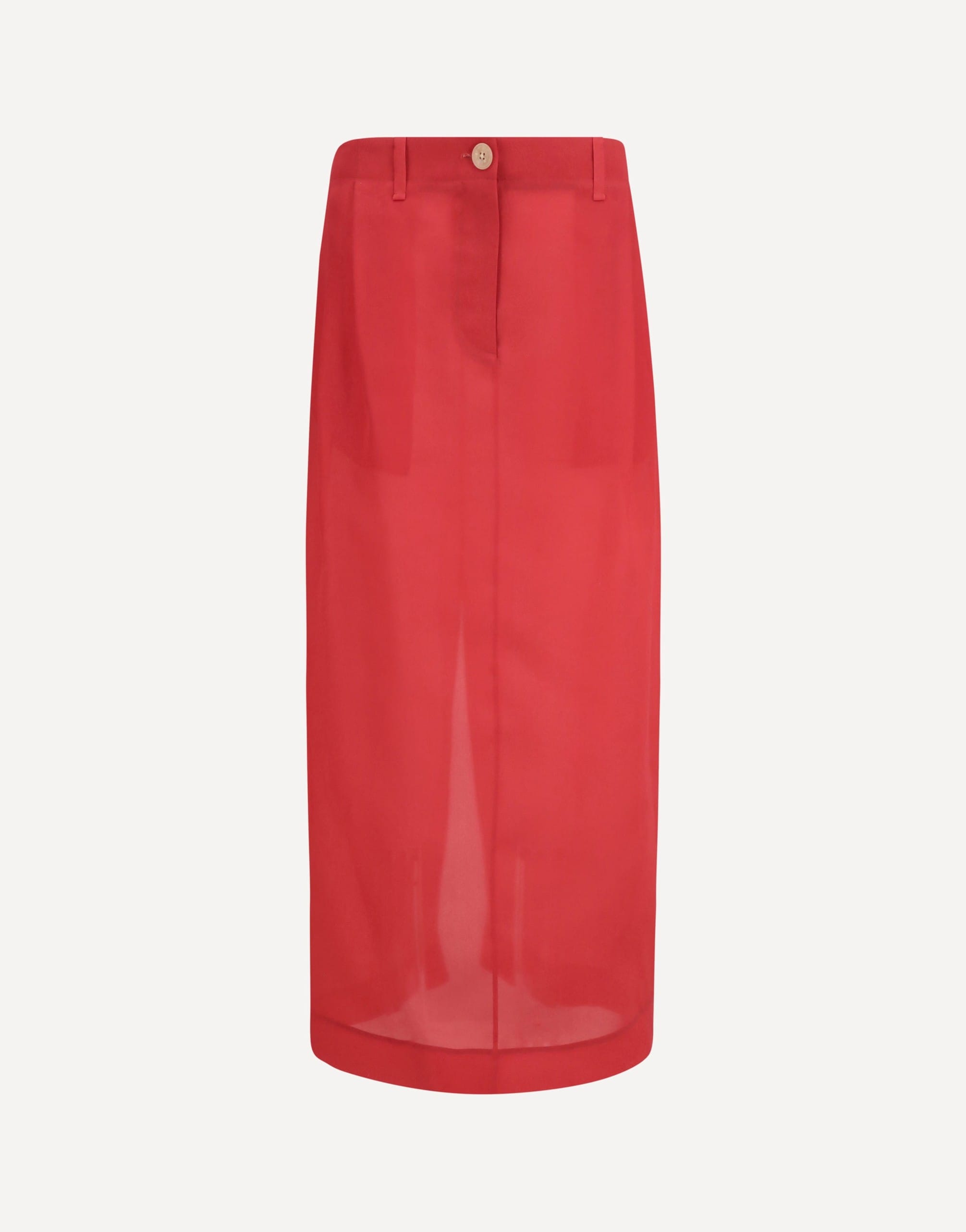 Khaite Lucian Silk Organza Midi Skirt