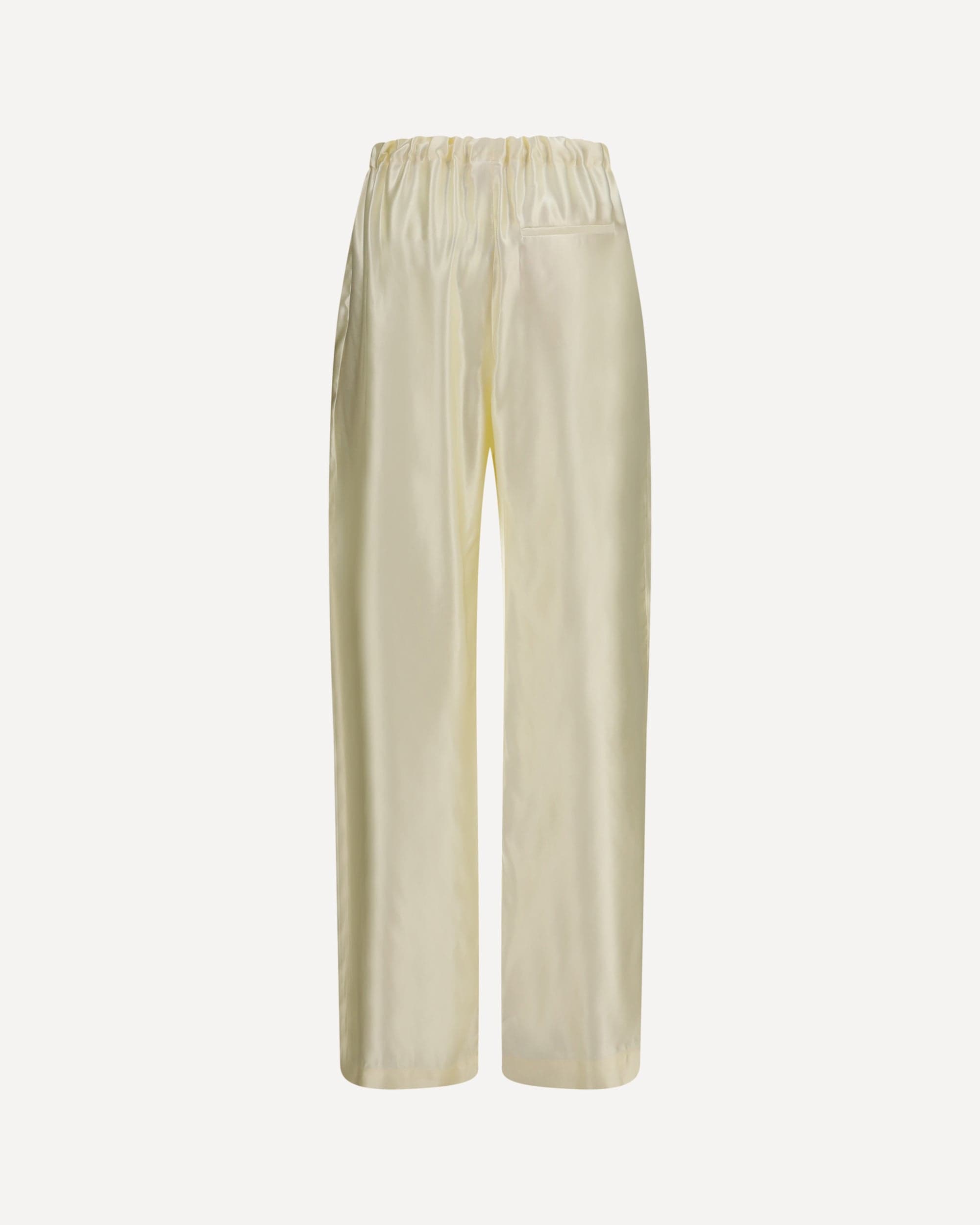 Khaite Khaite Rohen Bow-Leg Satin Pants