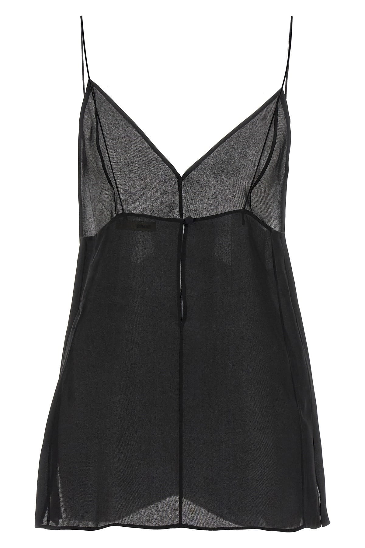 Khaite Top de organza de seda Talsie - alternate view