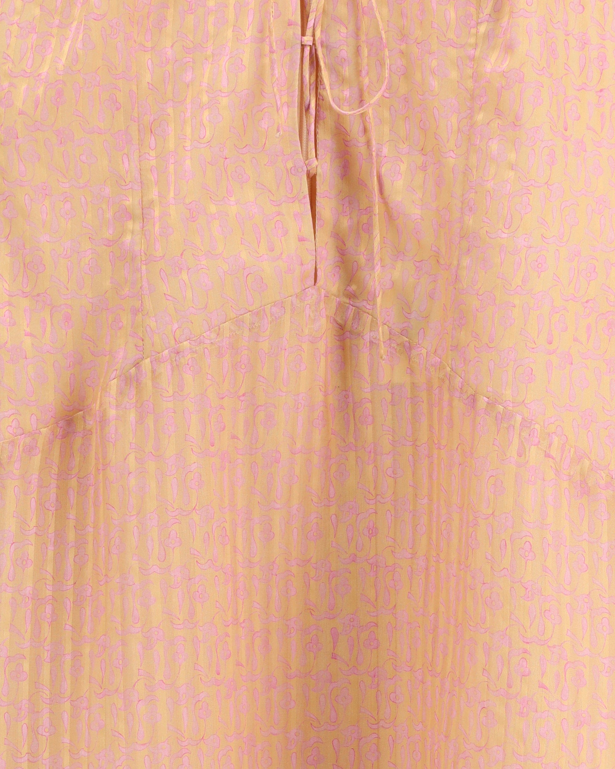 Kristina Ti Amnesia Striped Jacquard Maxi Dress