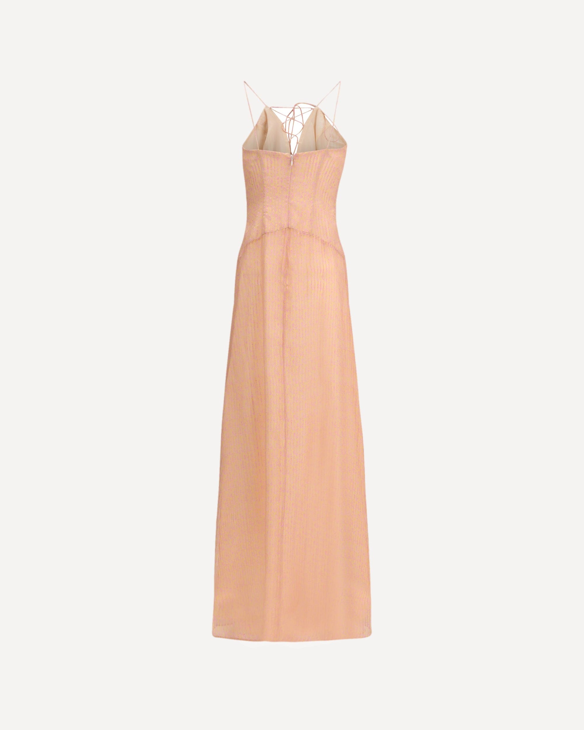 Kristina Ti Amnesia Striped Jacquard Maxi Dress