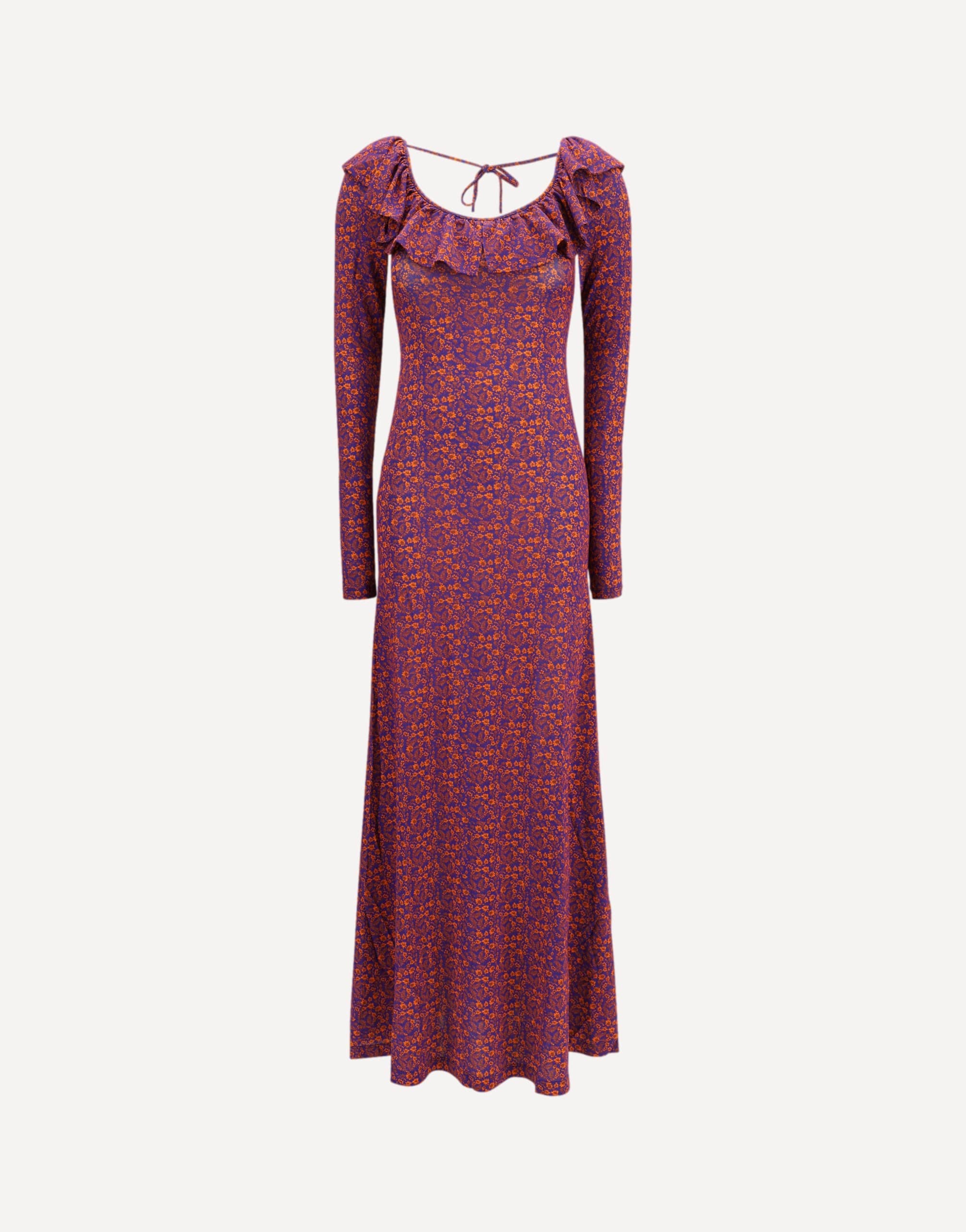 Kristina Ti Floral Patterned Jersey Maxi Dress