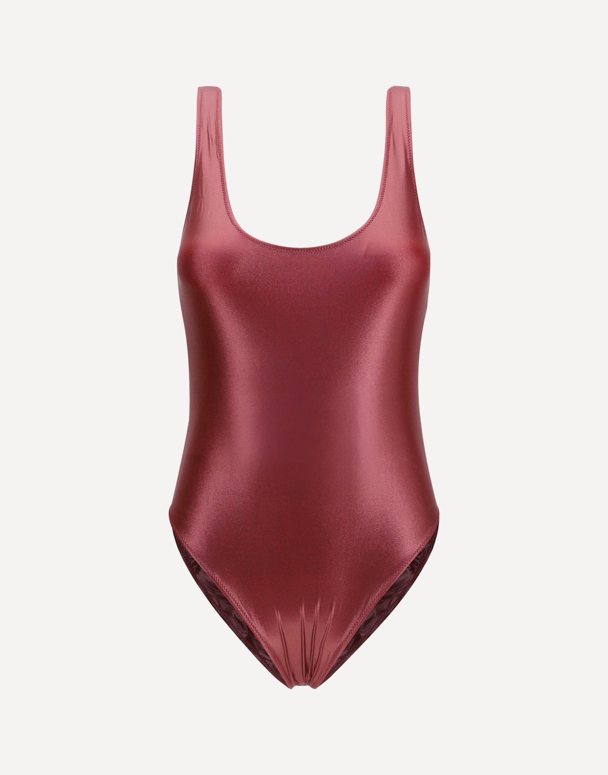 Kristina Ti Metallic Solid One-Piece Swimsuit