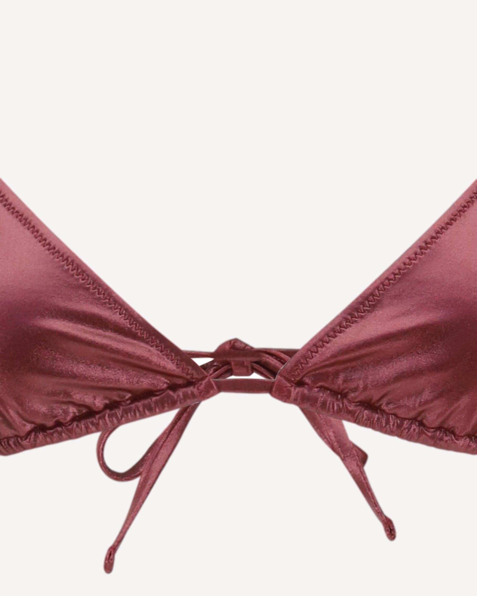 Kristina Ti Metallic Triangle Bikini Swimsuit