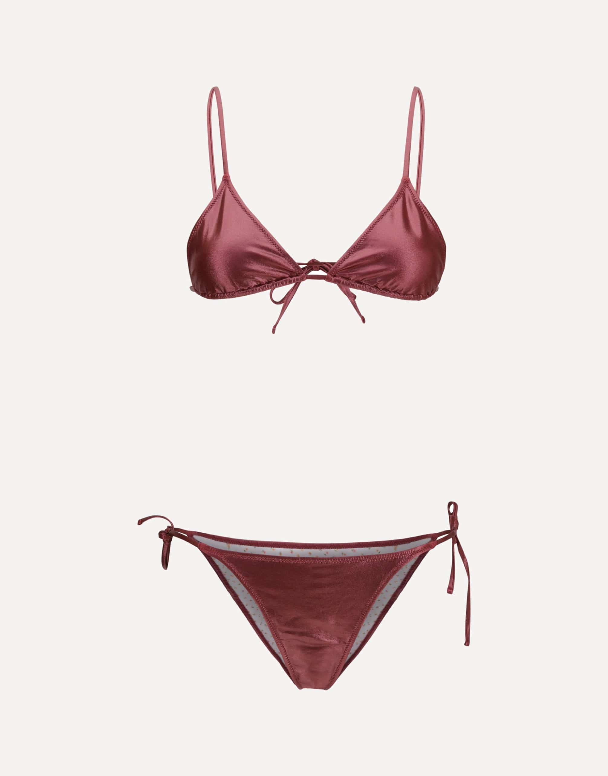 Kristina Ti Metallic Triangle Bikini Swimsuit
