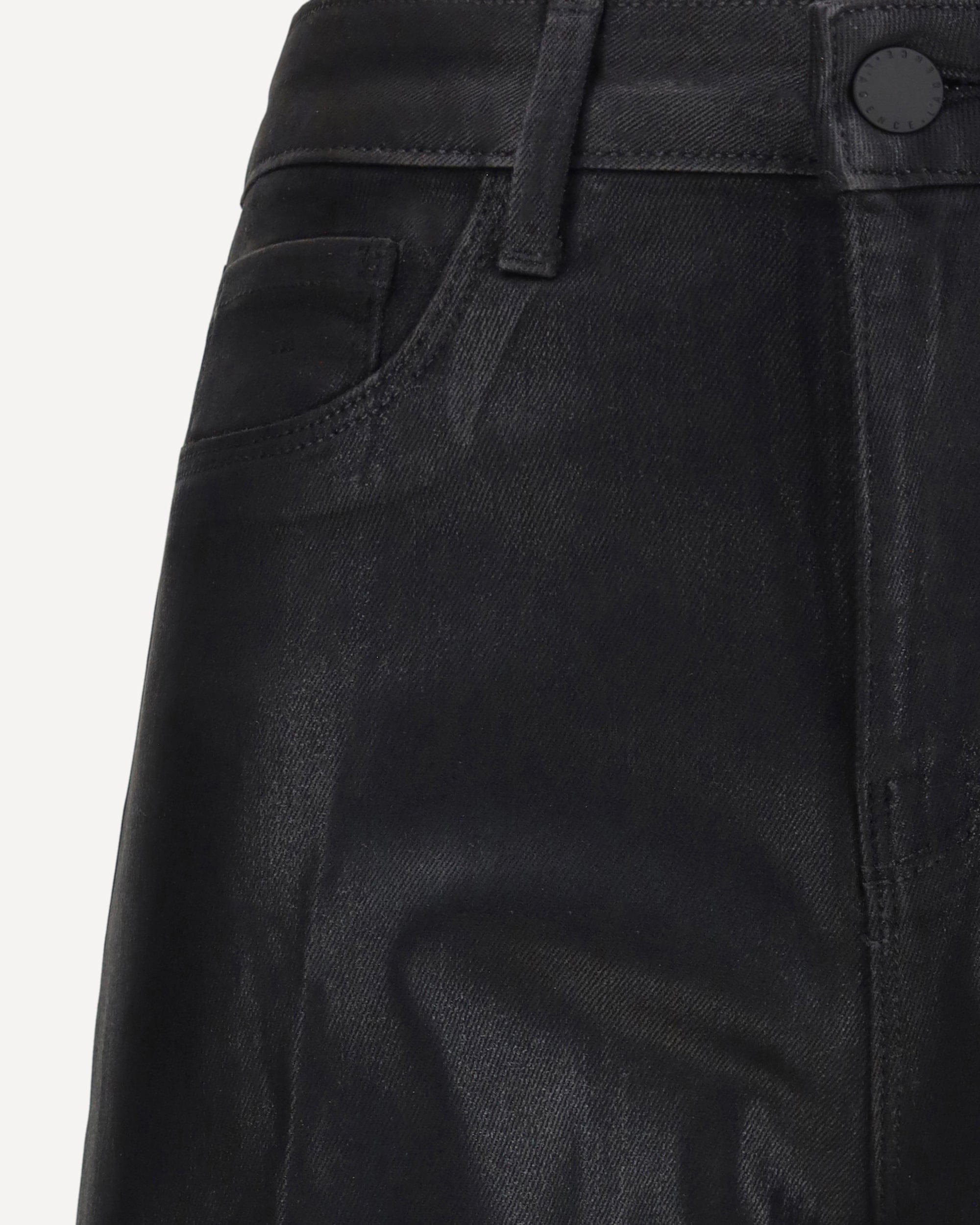 L'Agence Clayton Coated Wide Leg Jeans