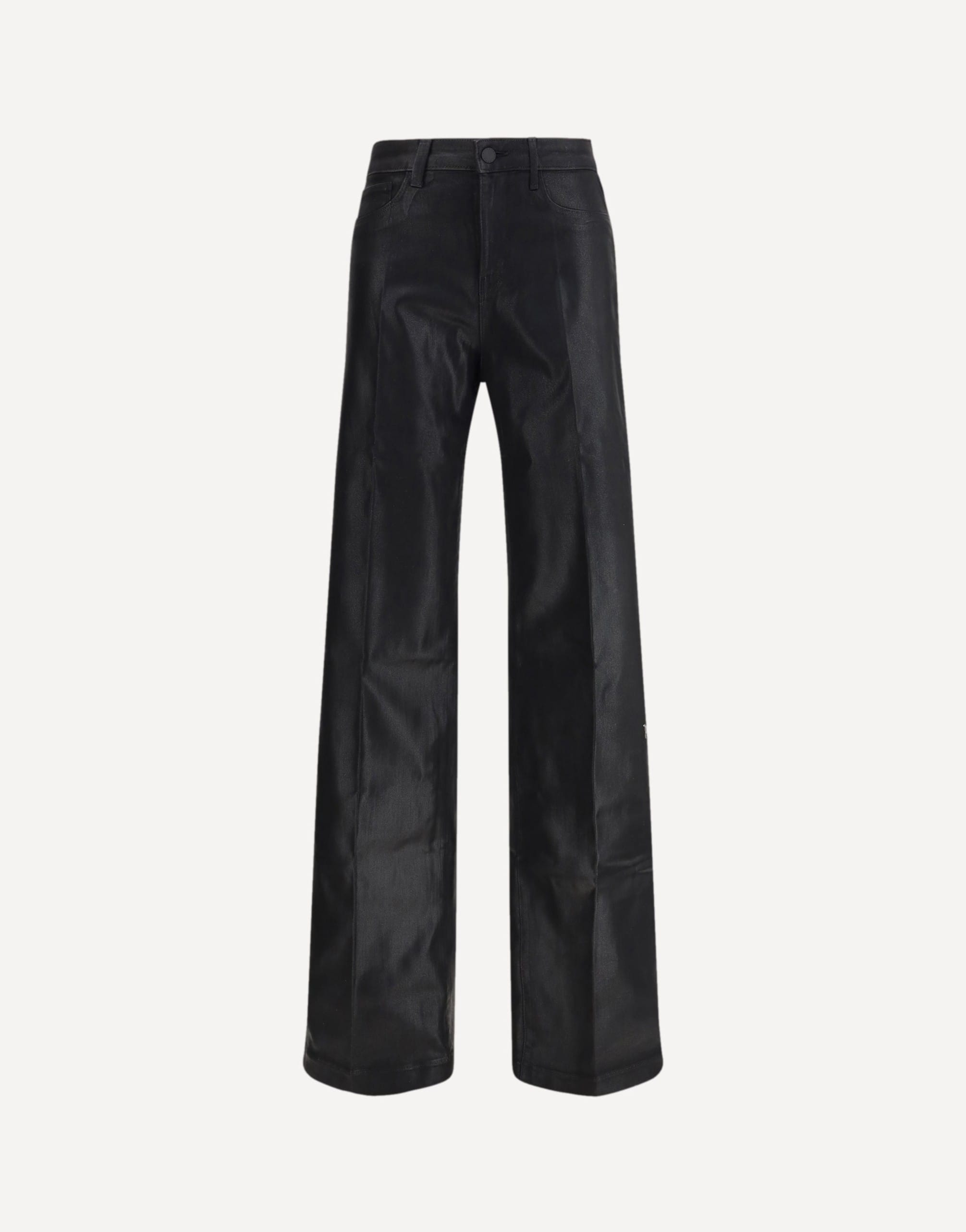 L'Agence Clayton Coated Wide Leg Jeans
