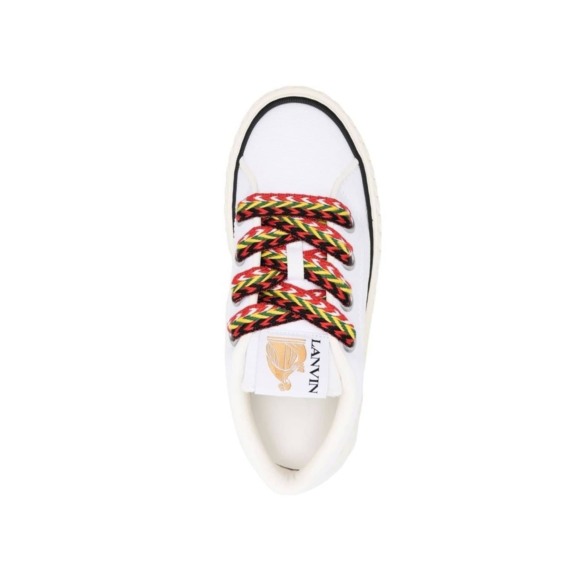 Lanvin Cotton Lace-Up Sneakers