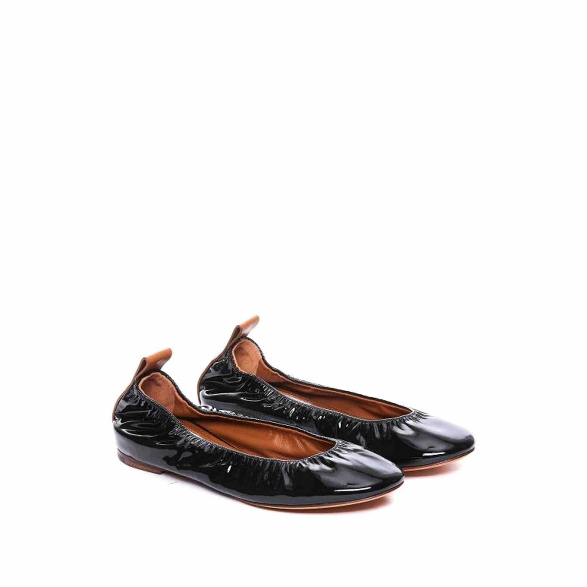 Ballerines plates en cuir - alternate view