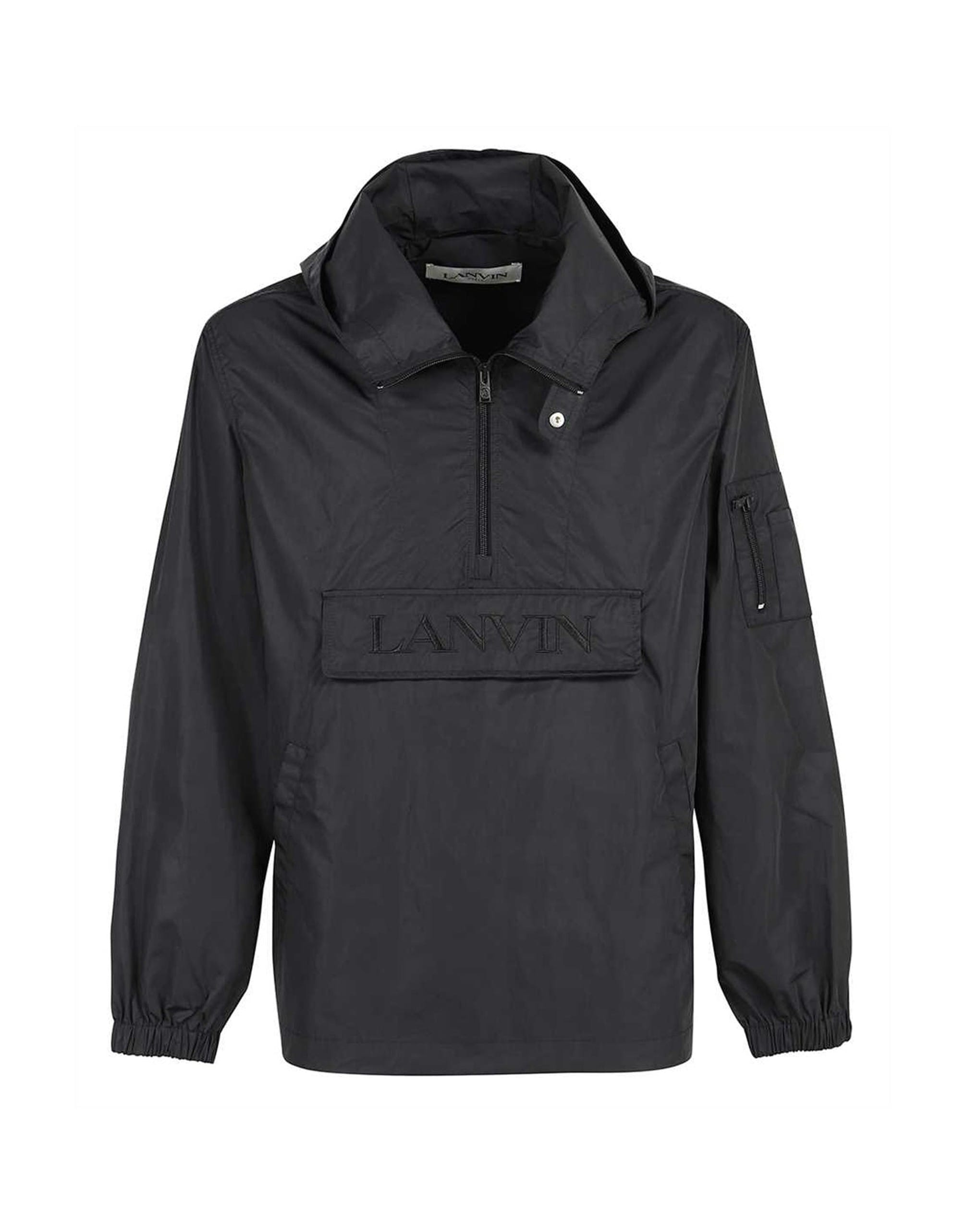 Lanvin Logo Hooded Windbreaker Jacket