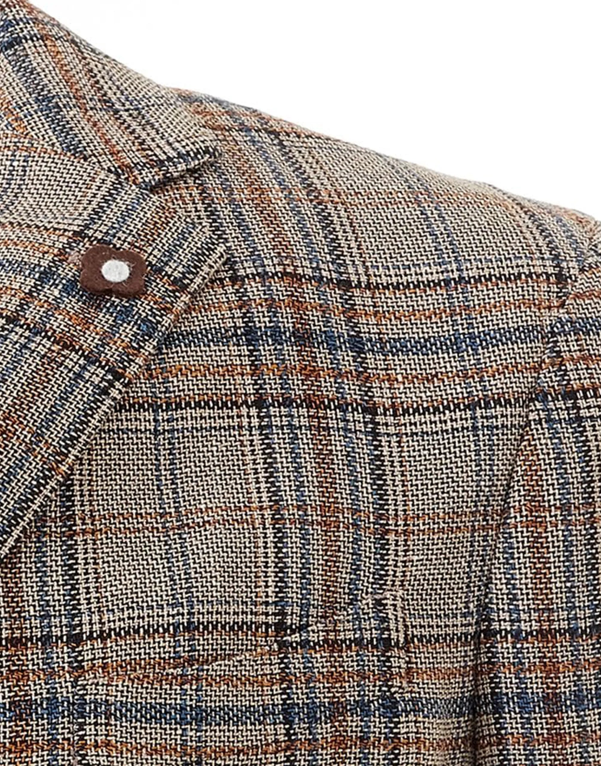 Lardini Checked Single-Breasted Blazer Jacket - alternate view