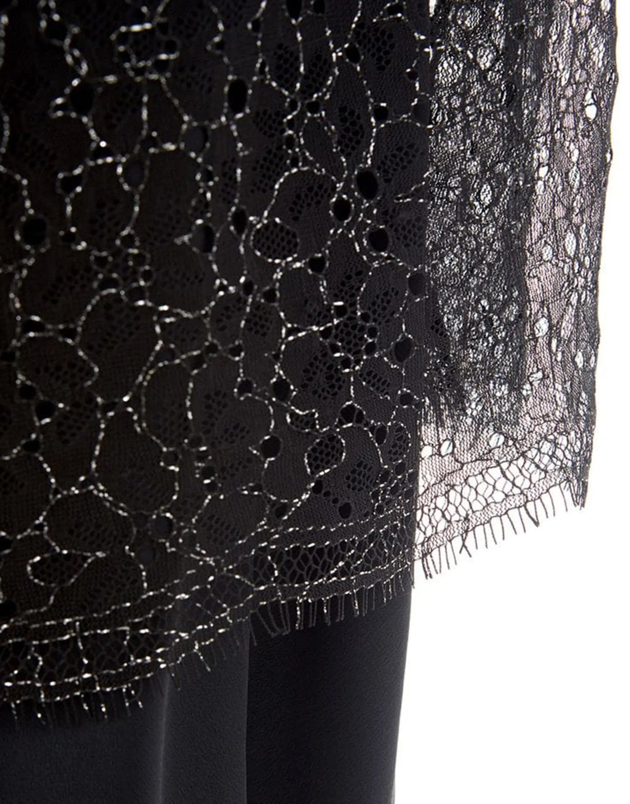 Lardini Lardini Sheer Lace Overlay Midi Dress