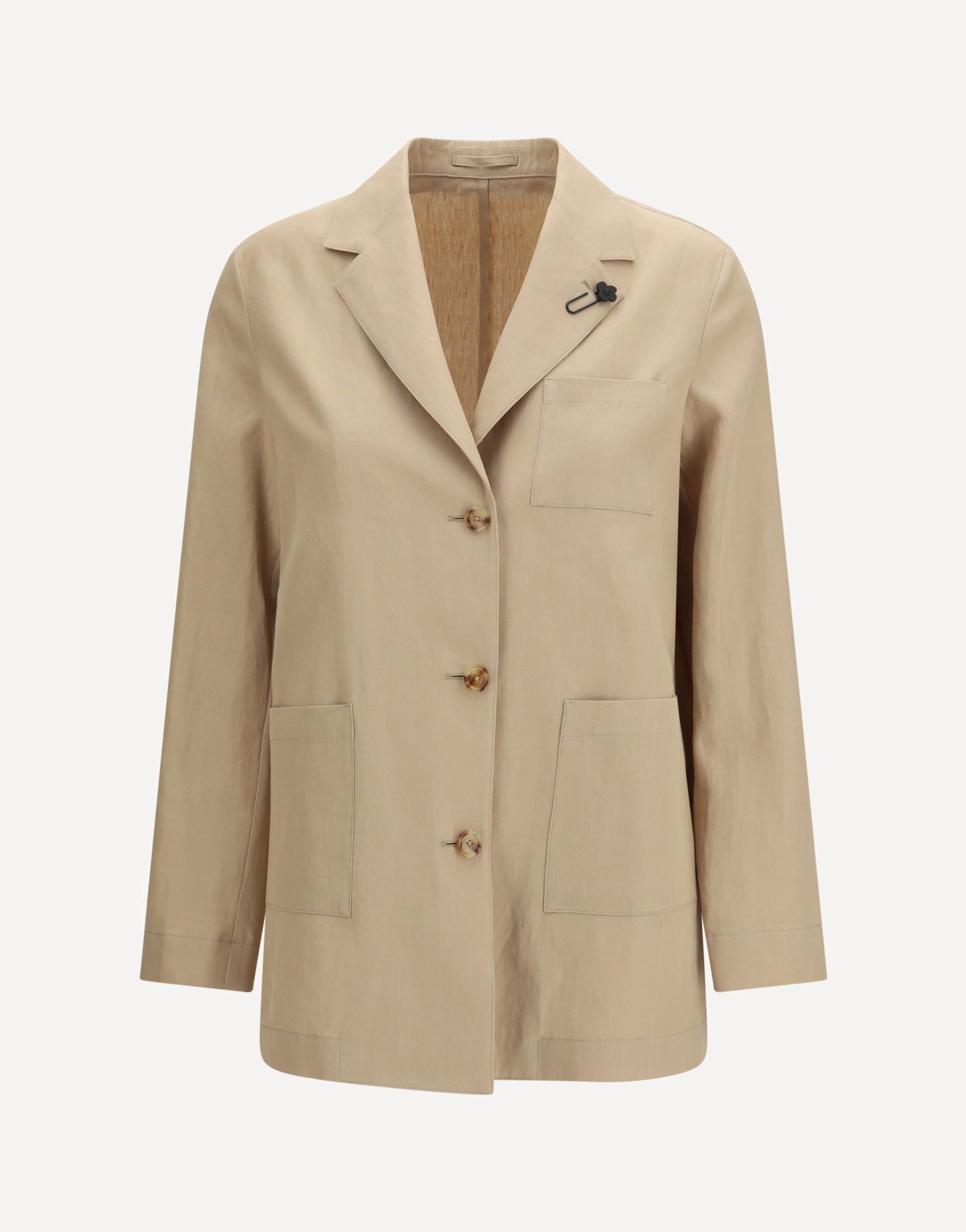 Lardini Lardini Single-Breasted Wool And Cotton Jacket