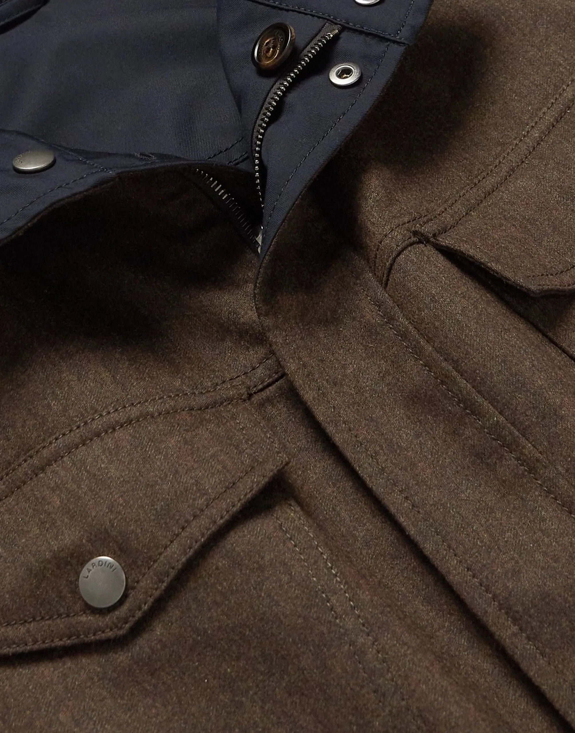 Lardini Lardini Stand Collar Multi-Pocket Utility Jacket