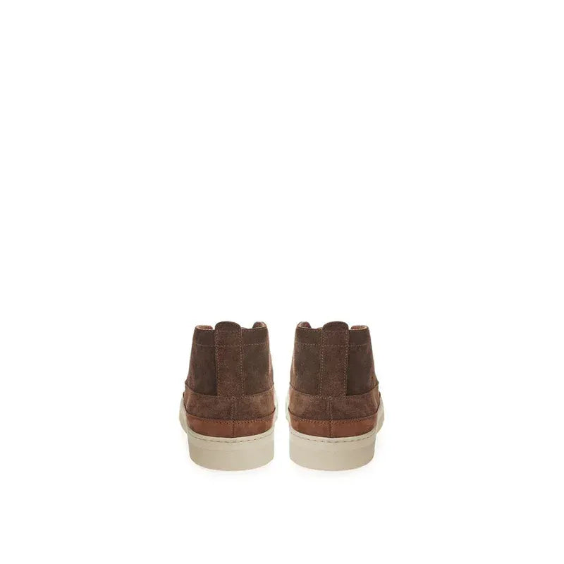 Lardini Lardini Suede Lace-Up Mid-Top Casual Sneakers